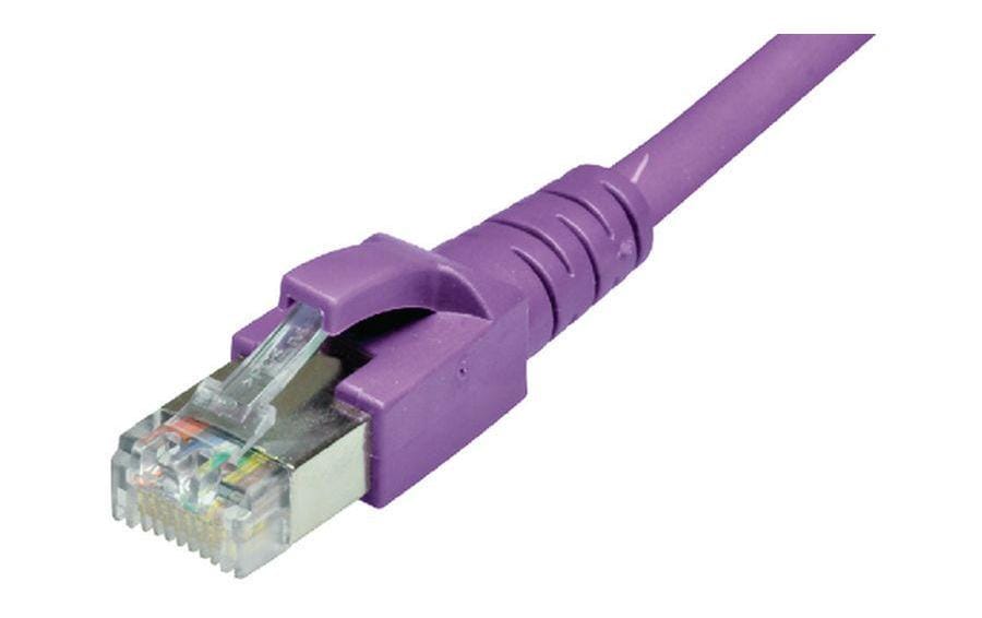 Dätwyler IT Infra Patchkabel RJ-45 - RJ-45, Cat 6A, S/FTP, 0.5 m, Violett