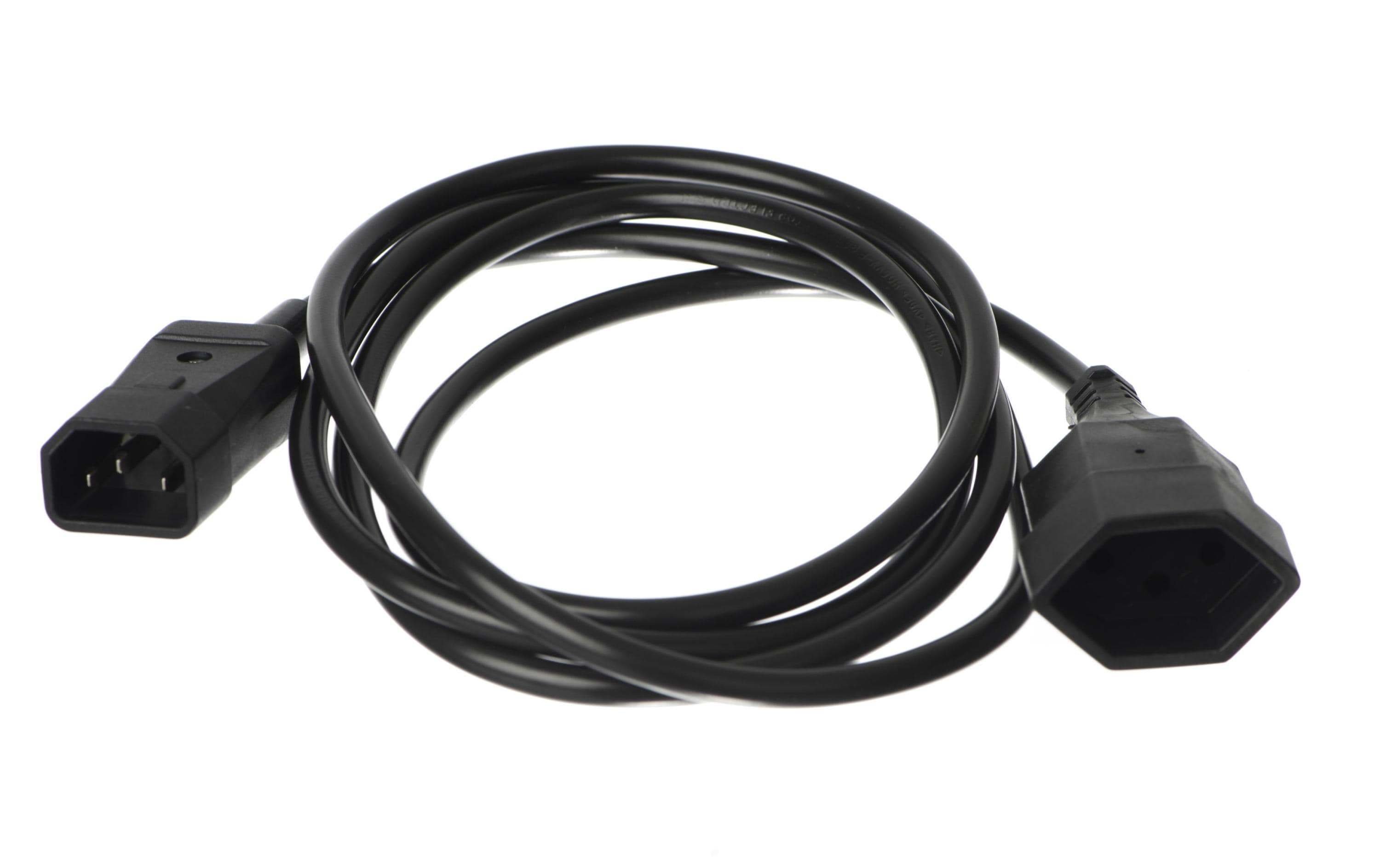Diggelmann Verlängerungskabel 2 m T13 - C14 Schwarz