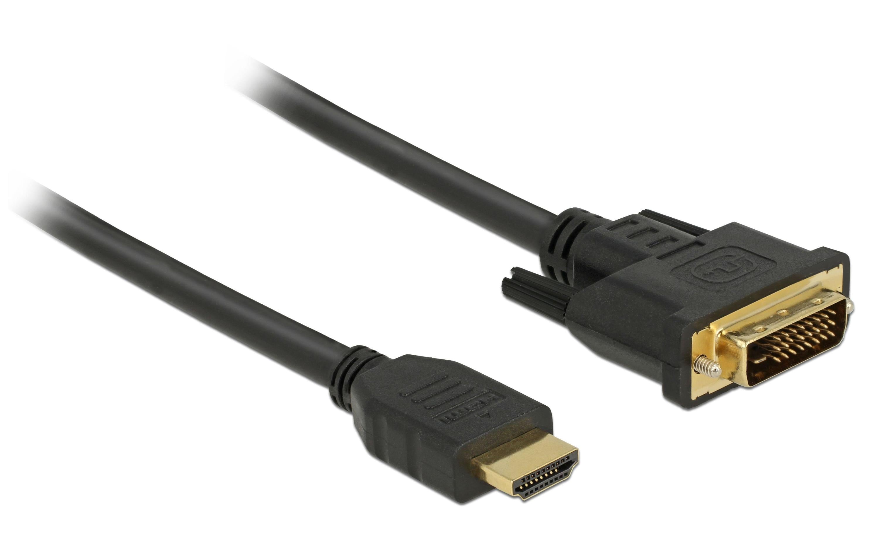Delock Kabel HDMI – DVI, 3 m, bidirektional