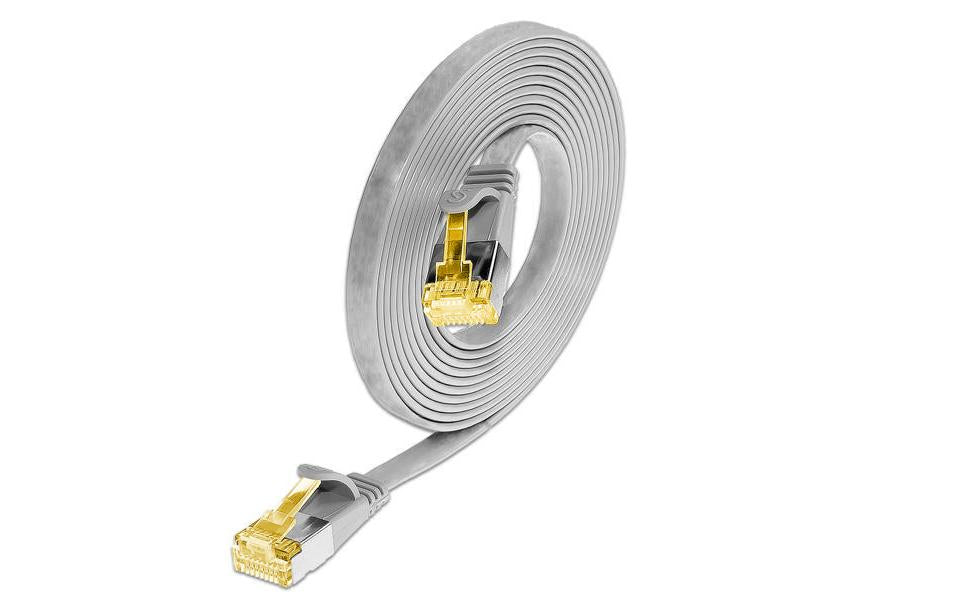 SLIM Slimpatchkabel  Cat 6A, U/FTP, 3 m, Grau