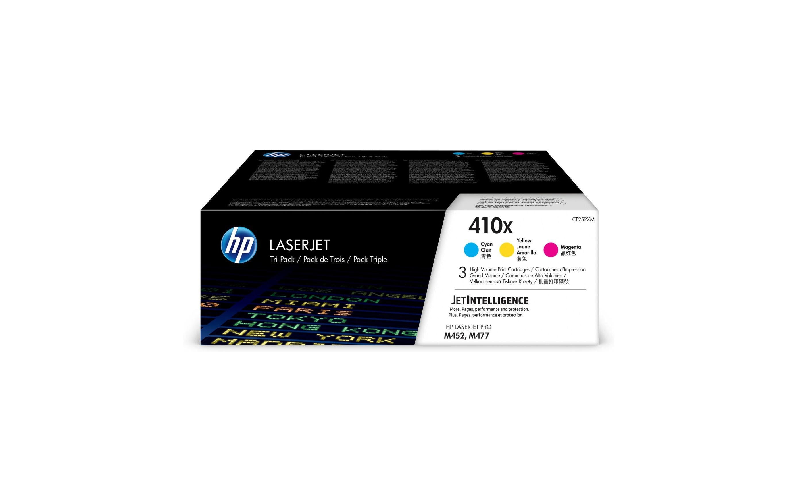 HP Toner Nr. 410X (CF252XM) Cyan/Magenta/Yellow