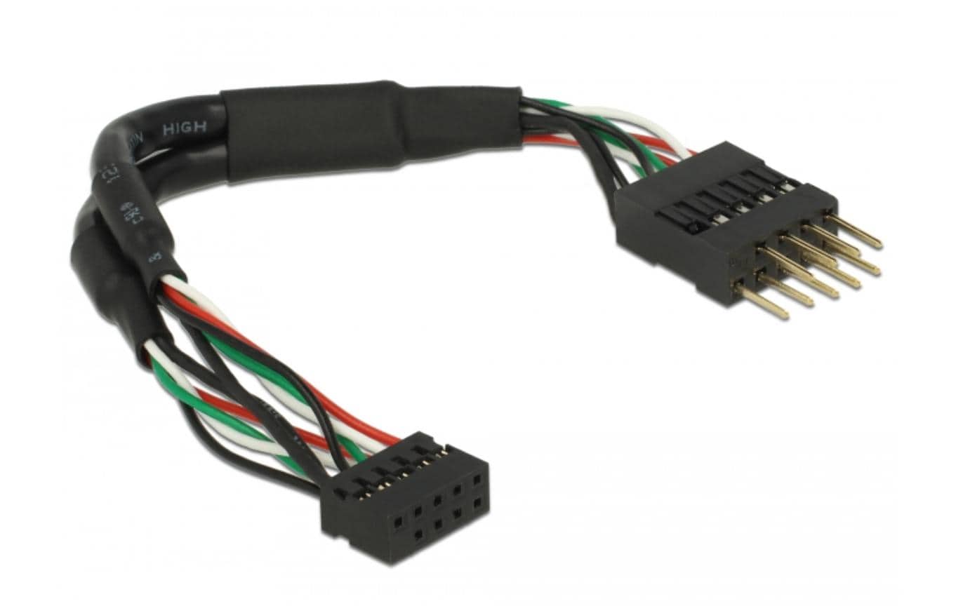 Delock USB2.0 Pinheaderkabel 2 mm - 2.54 mm 12 cm