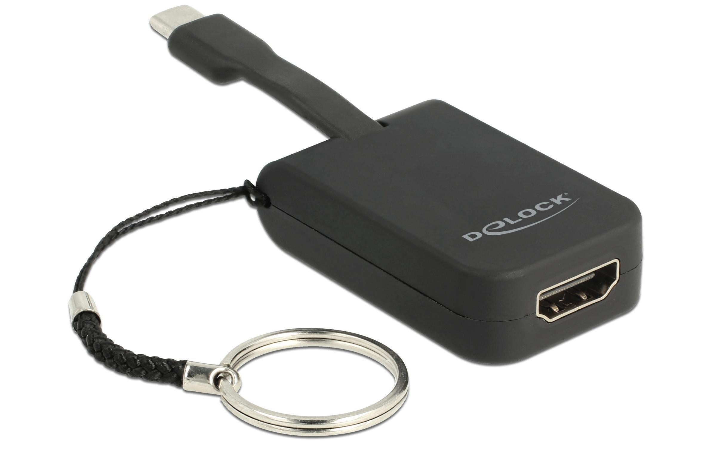 Delock Adapter USB Type-C – HDMI 4K, 30Hz, mit Schlüsselanhänger