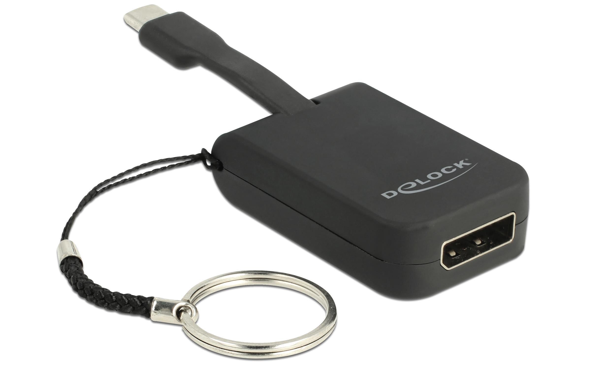 Delock Adapter USB-C – DisplayPort 4K, 60 Hz, mit Schlüsselanhänger