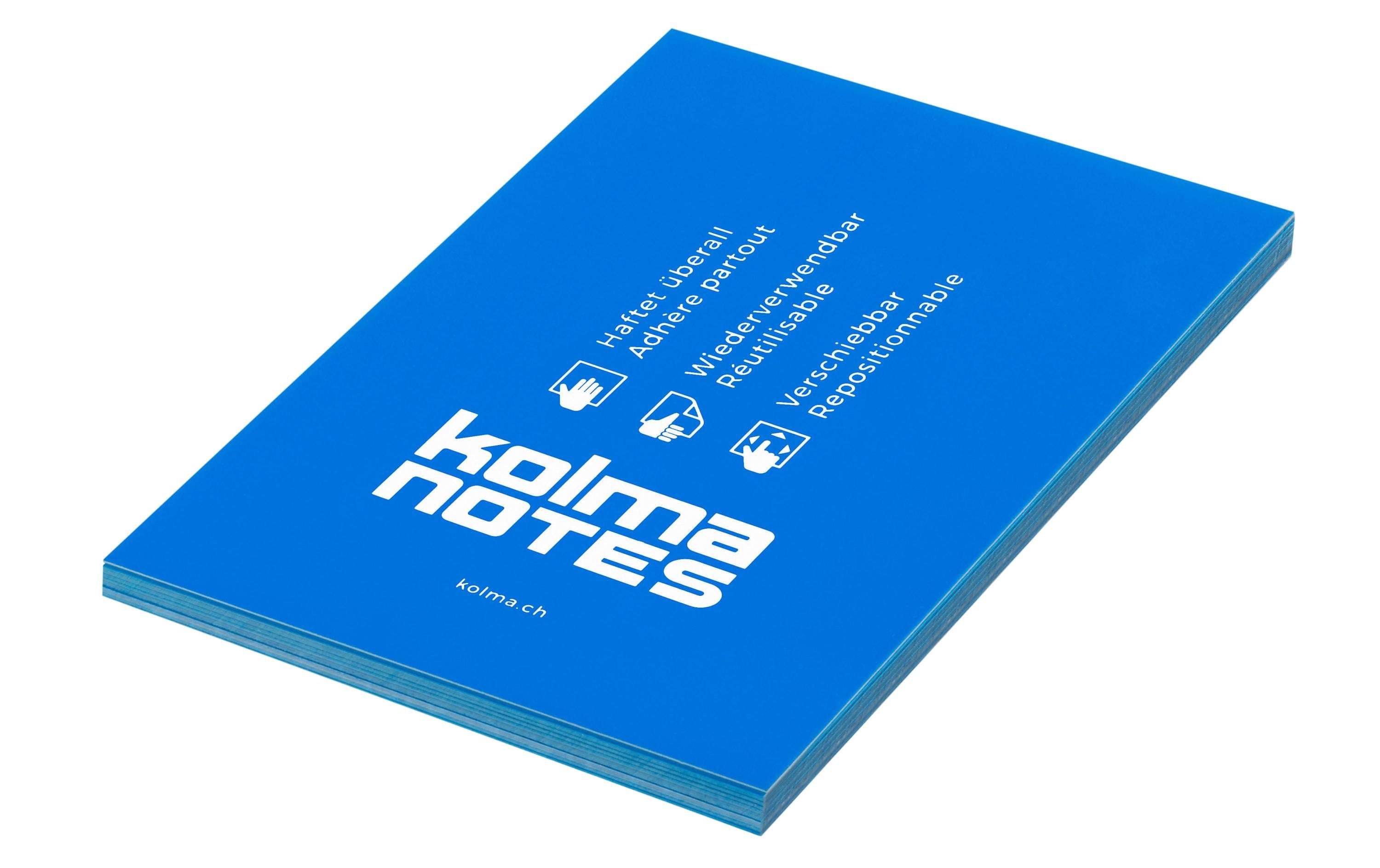 Kolma Notizzettel NOTES A6 Blau, 100 Blatt