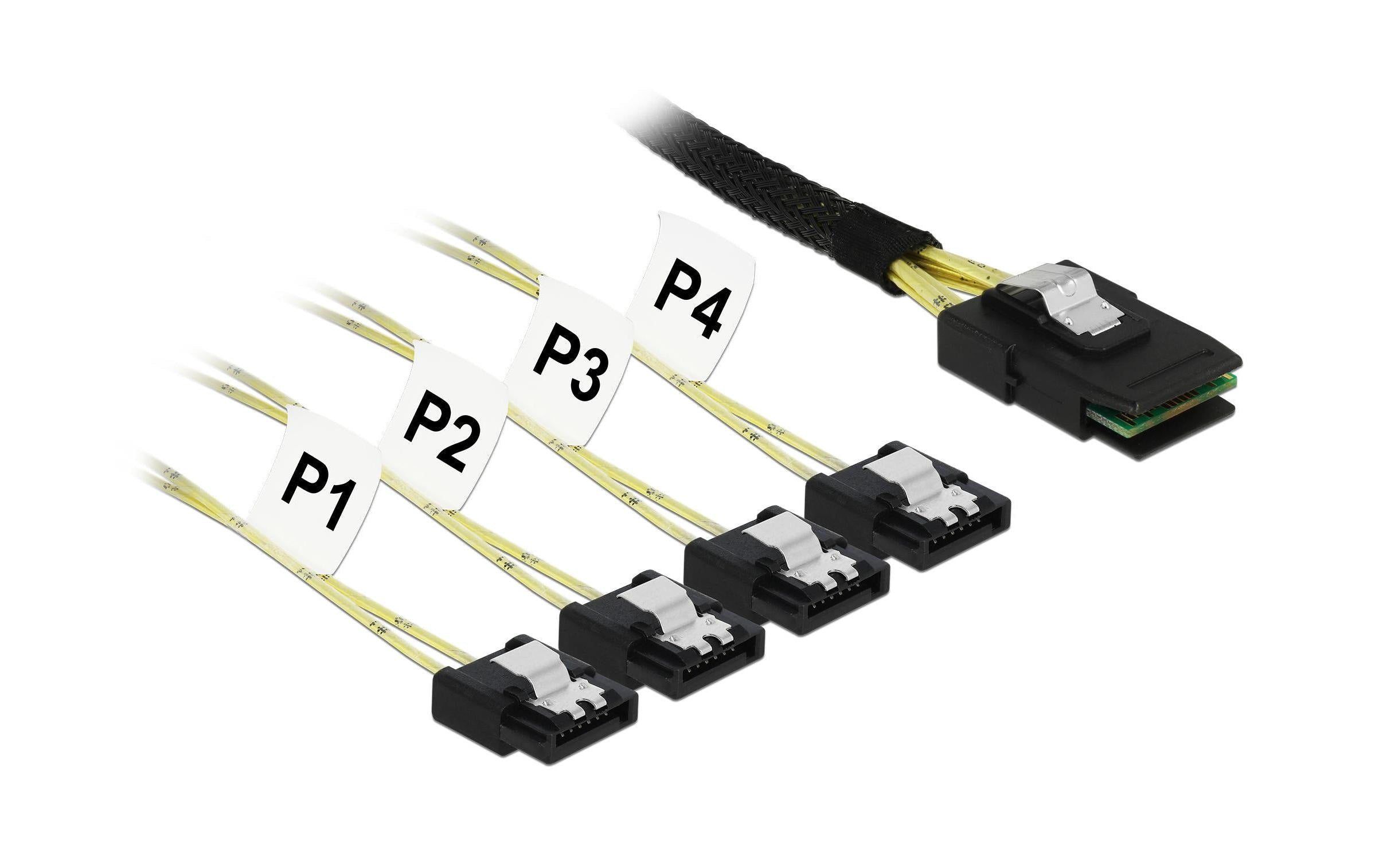 Delock SAS-Kabel SFF-8087 - 4xSATA 1m