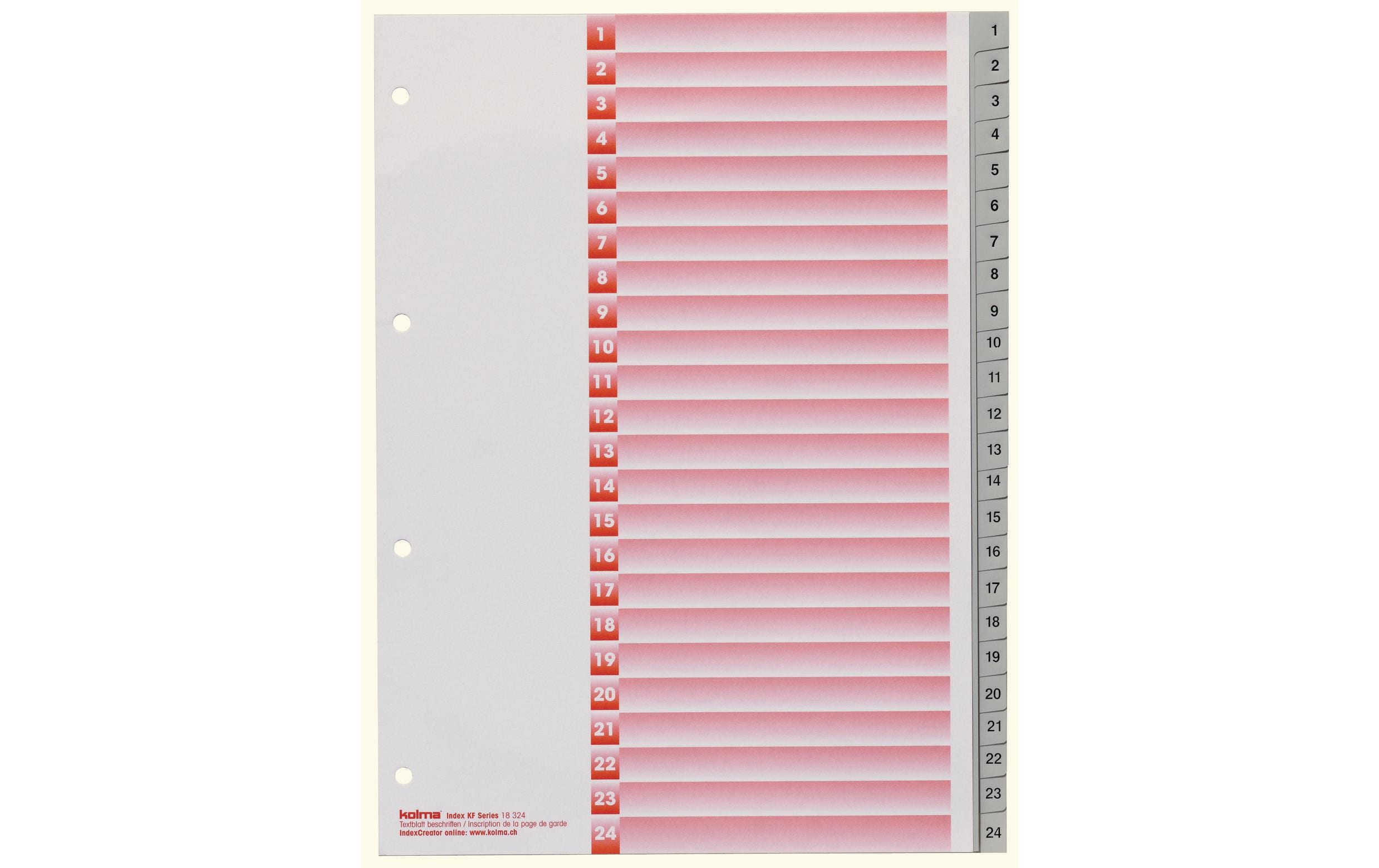 Kolma Register A4 KolmaFlex 1-24