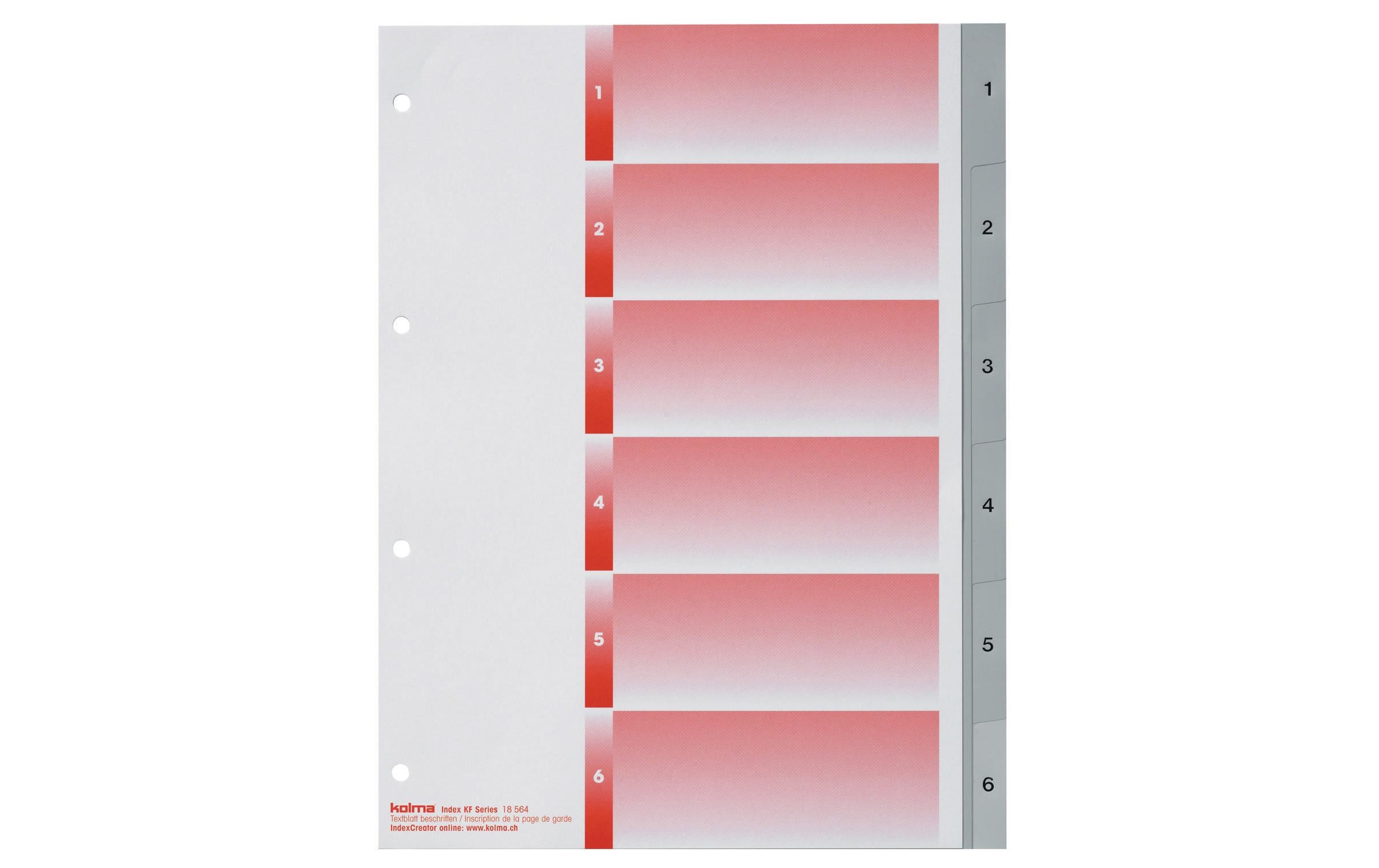 Kolma Register A4 KolmaFlex 1-6