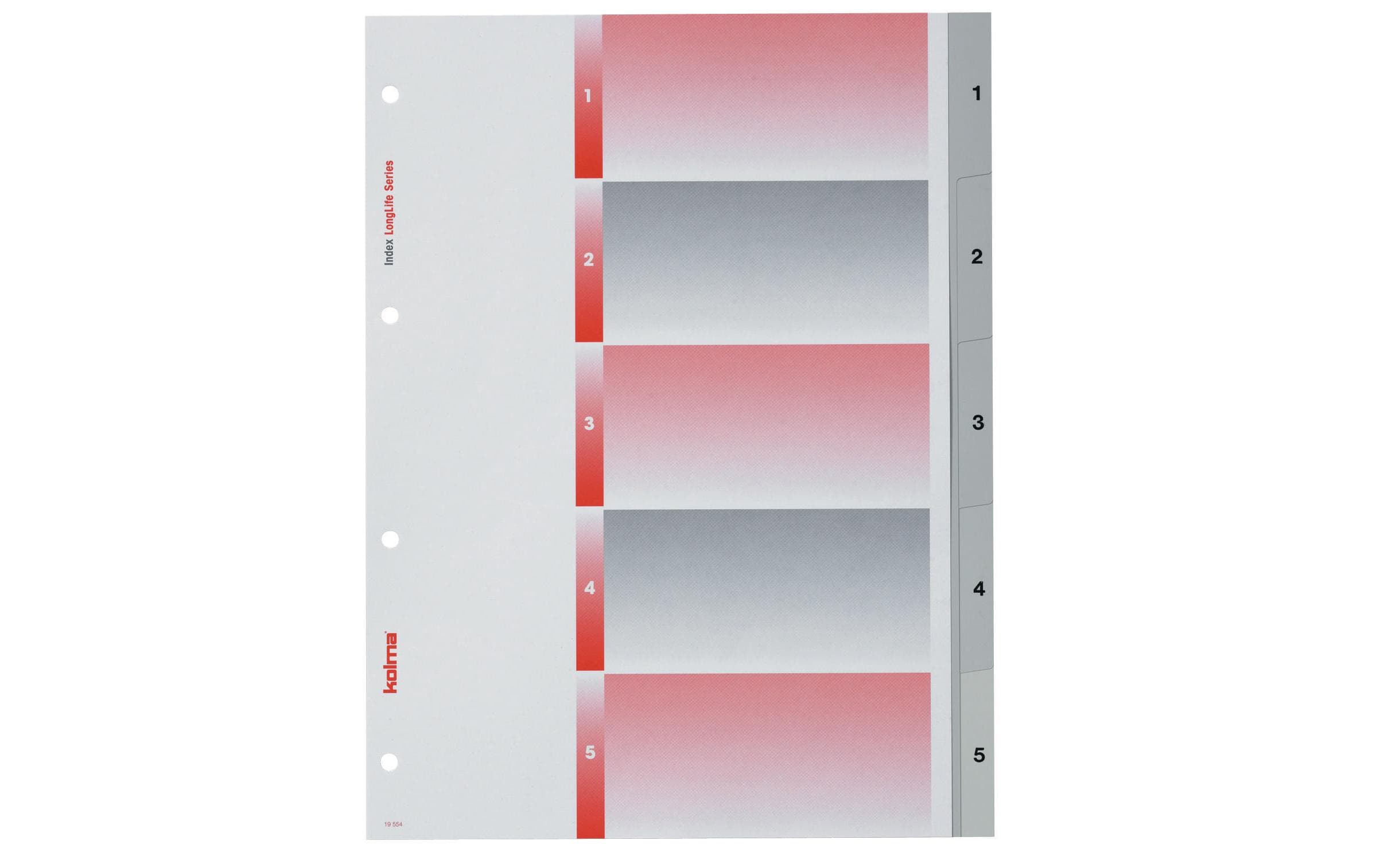 Kolma Register A4 LongLife 1-5