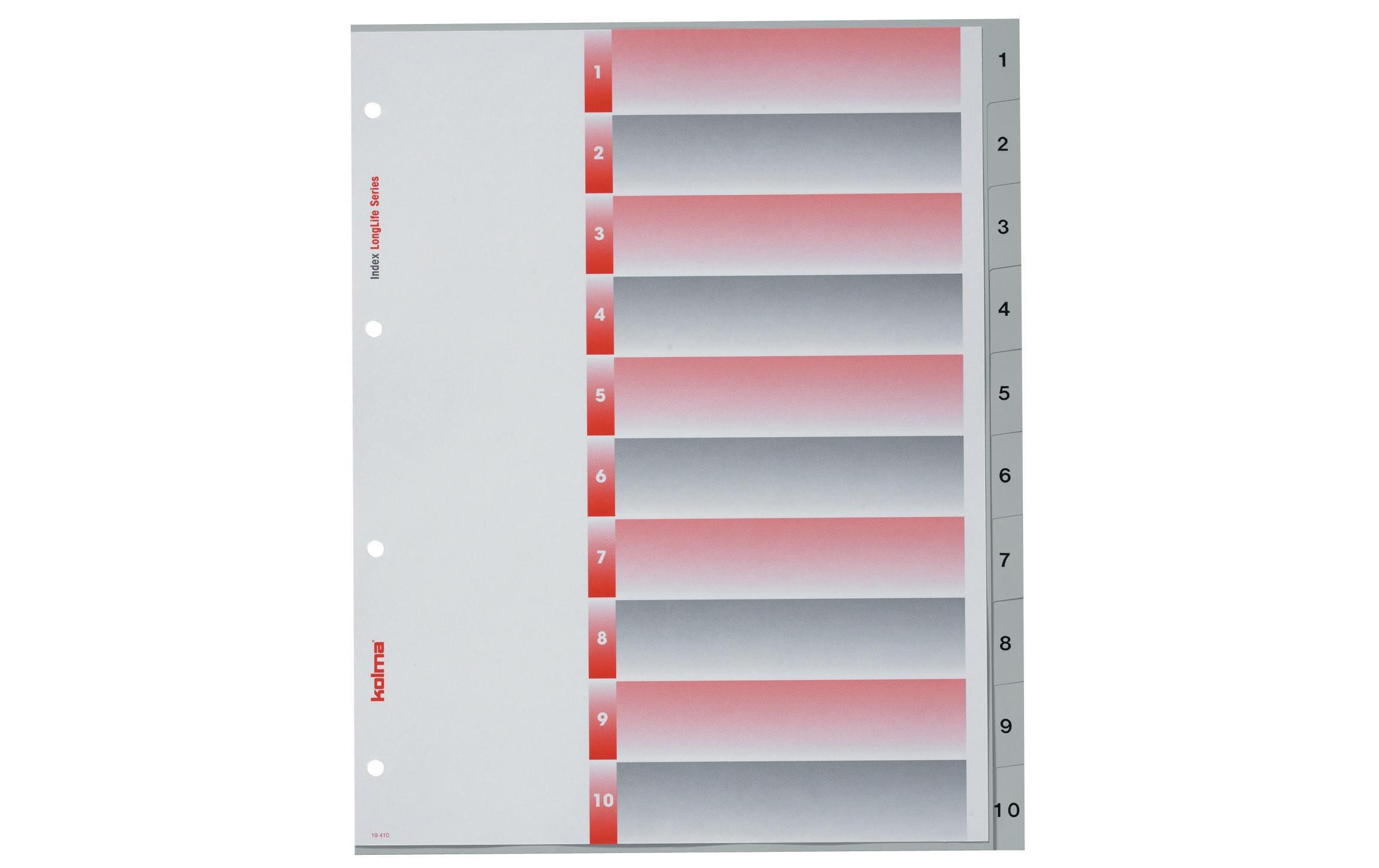 Kolma Register A4 XL LongLife 1-10