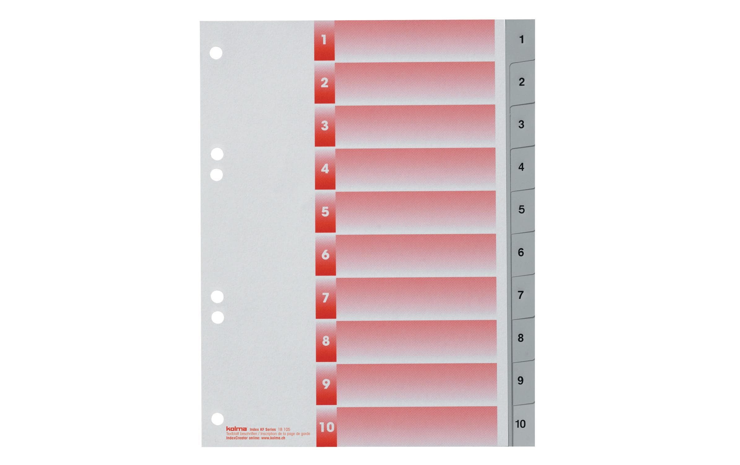 Kolma Register A5 KolmaFlex 1-10