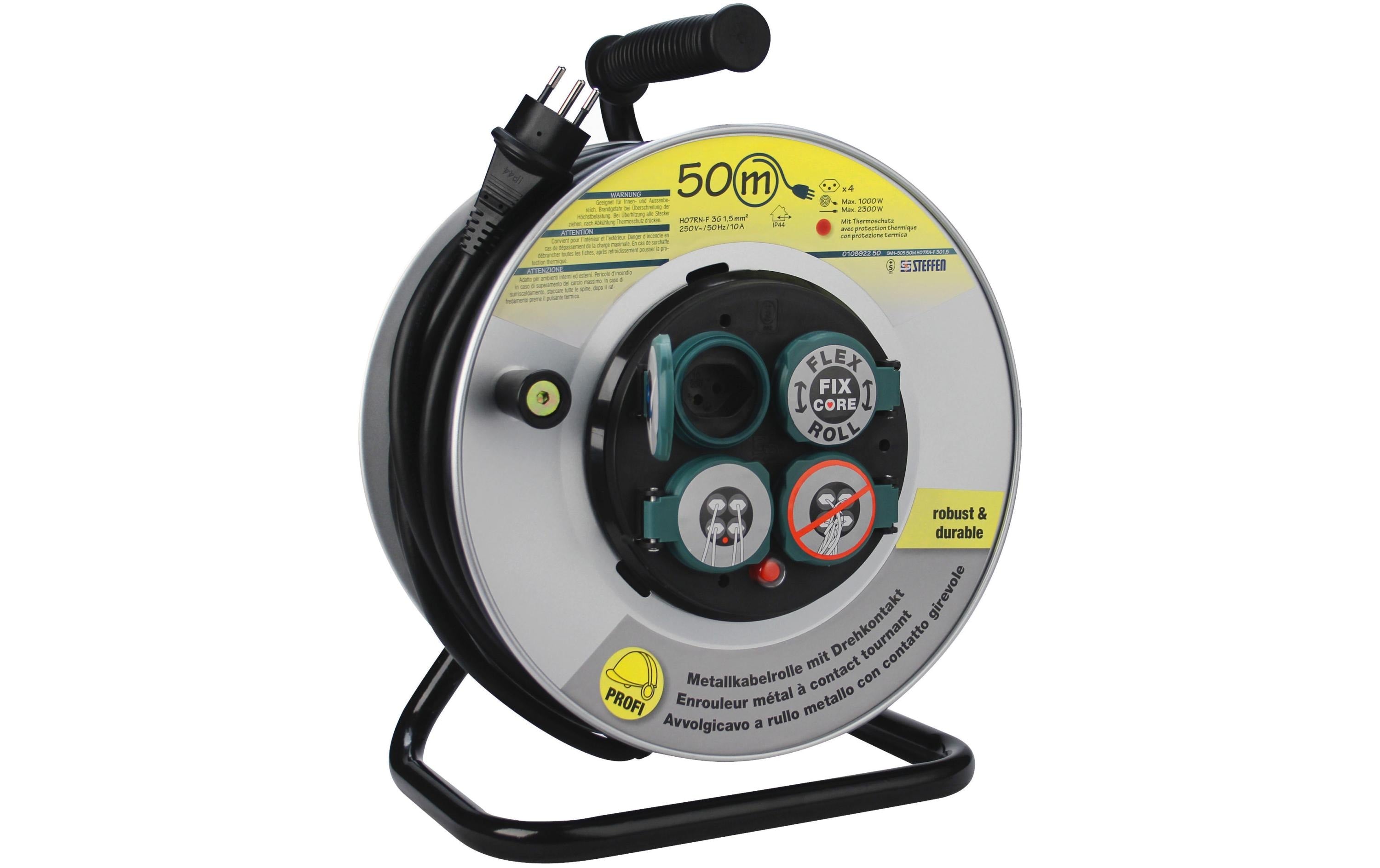 STEFFEN Kabelrolle PowerRoll FixCore 50 m GDv
