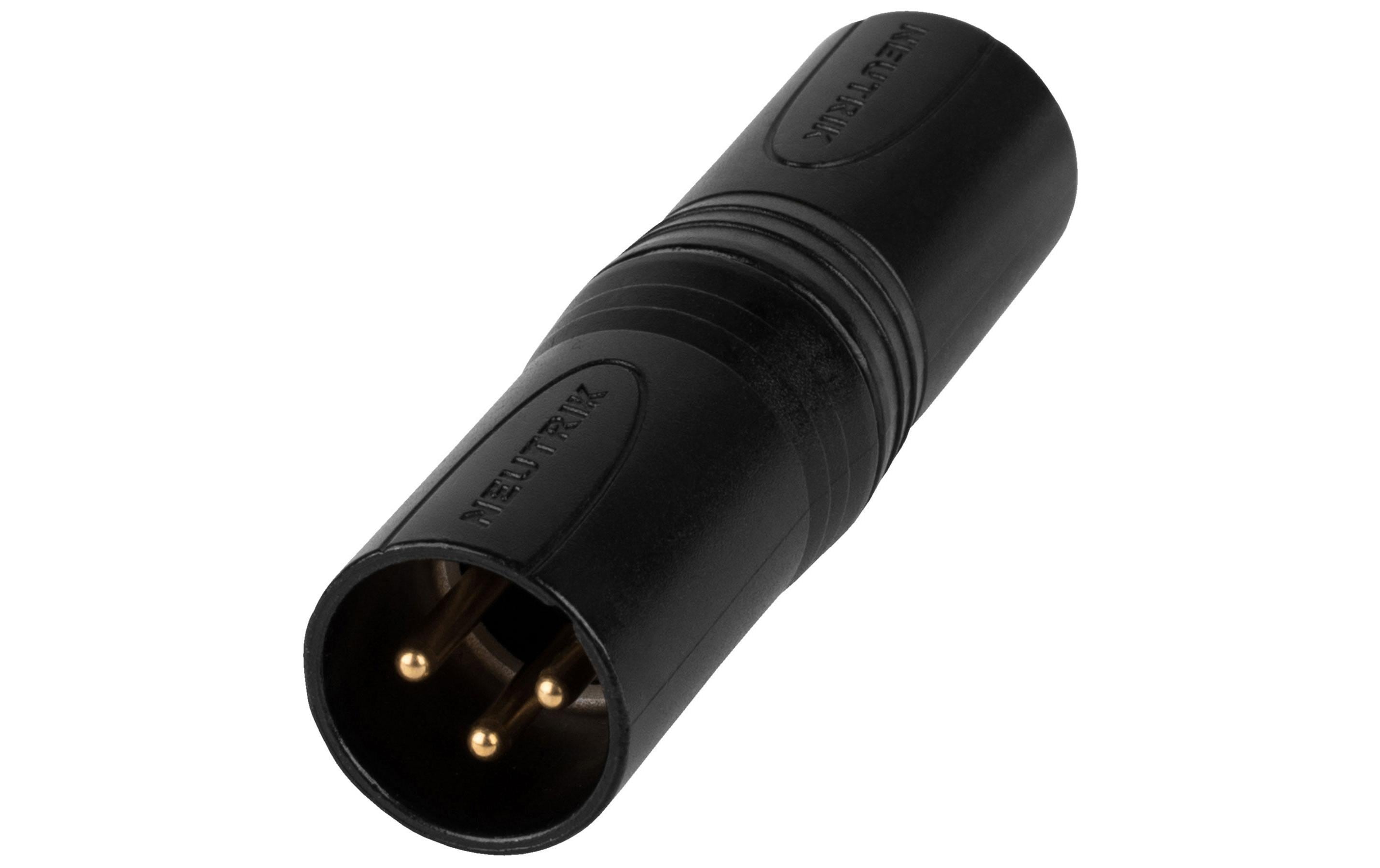 Neutrik Audio-Adapter NA3MM-B XLR 3 Pole, male - XLR 3 Pole, male