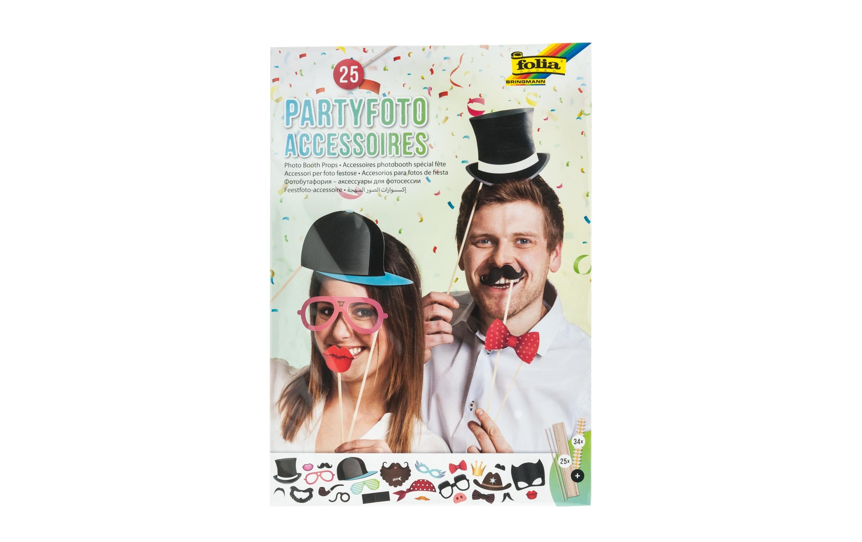 Folia Motivpapier Partyfoto Mehrfarbig