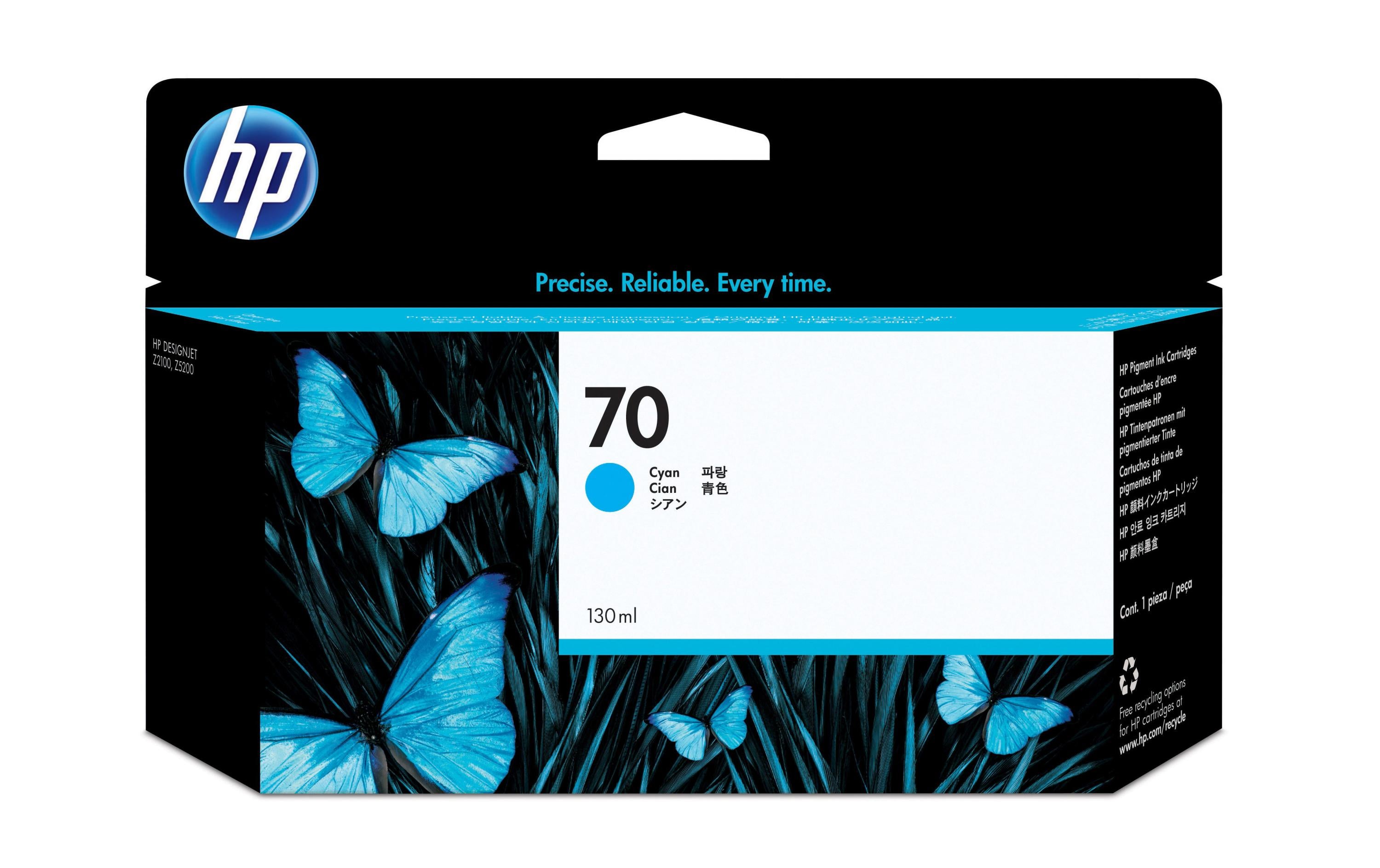 HP Tinte Nr. 70 (C9452A) Cyan