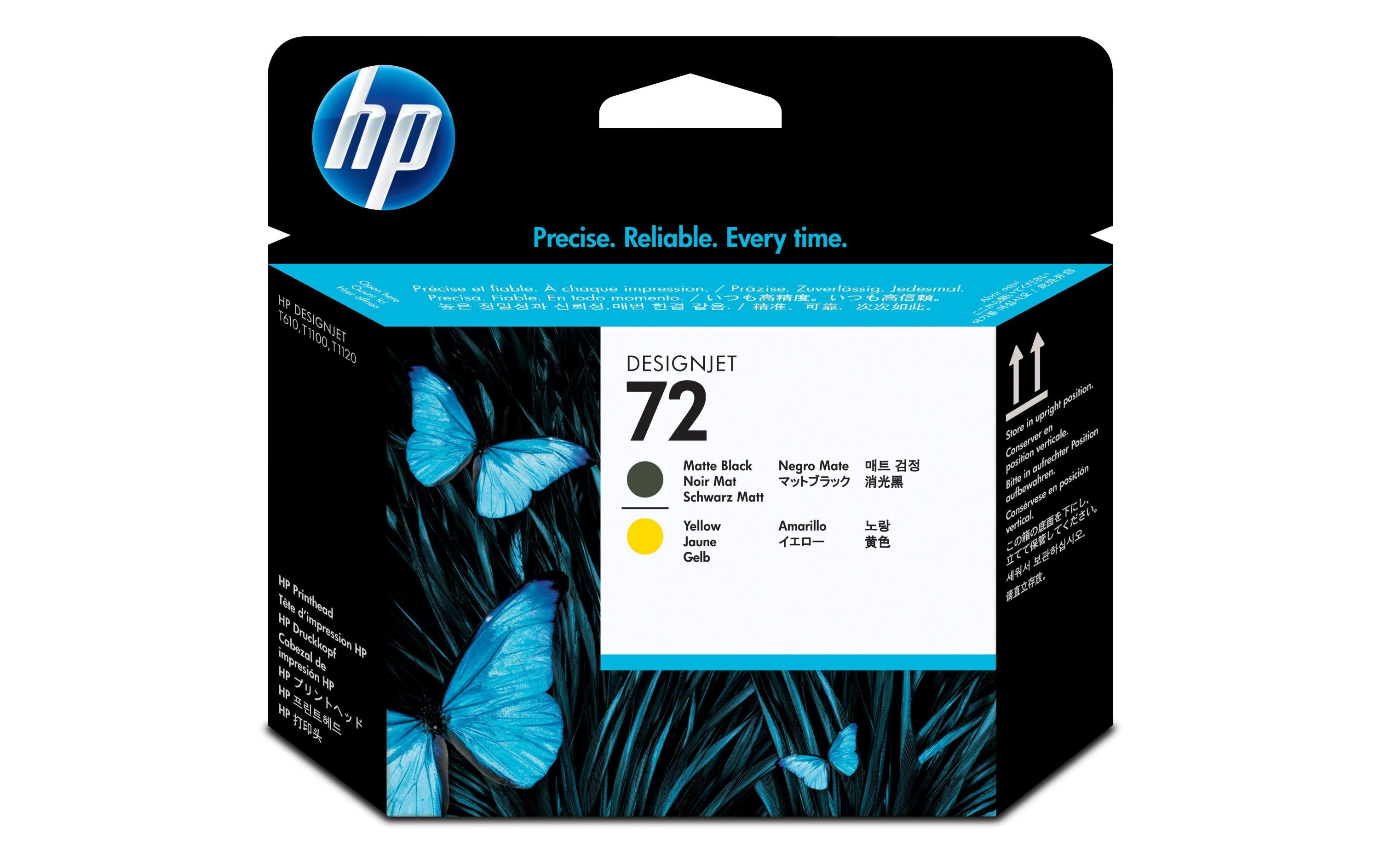 HP Druckkopf Nr. 72 (C9384A) Matte Black/Yellow