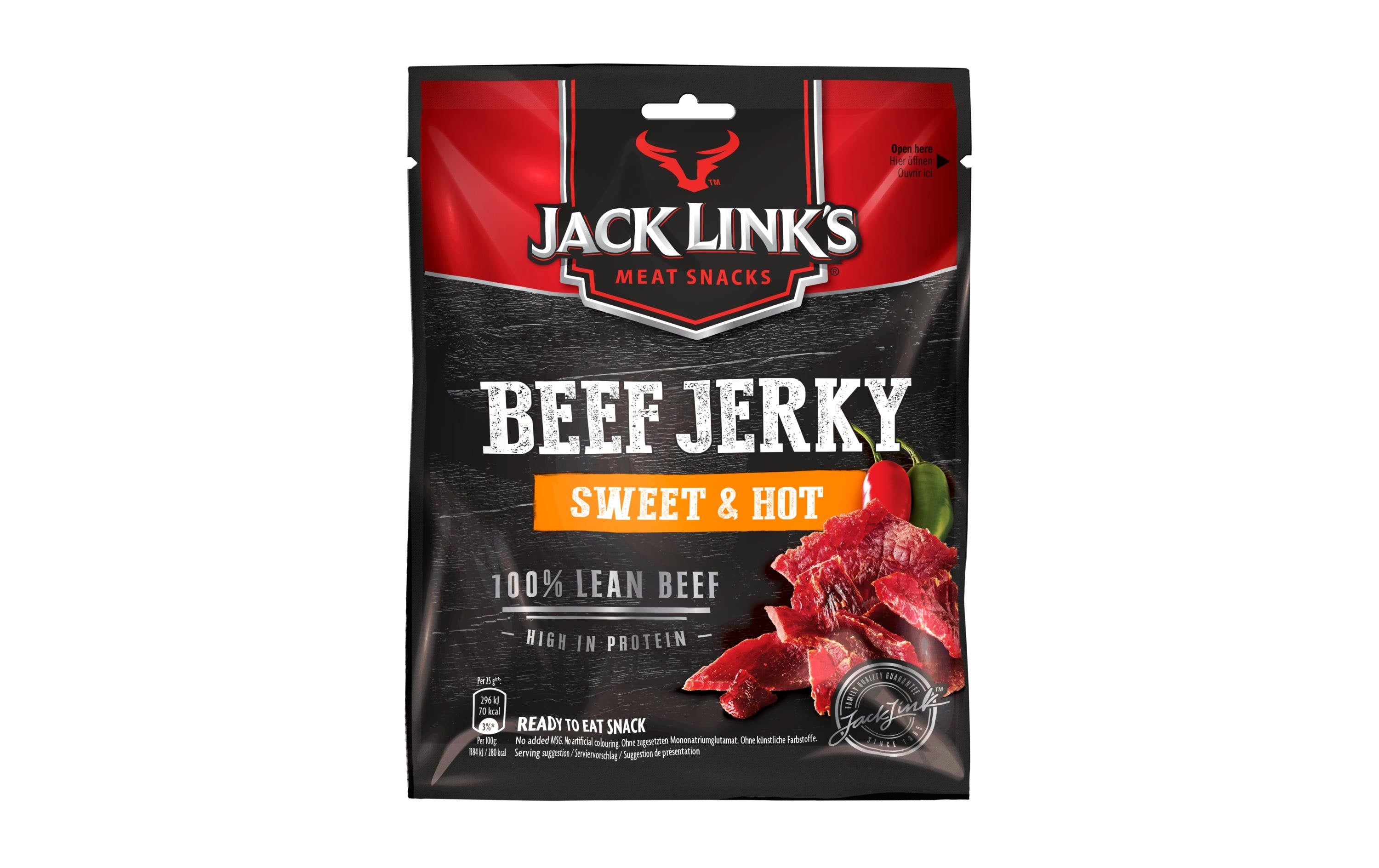 Jack Link's Fleischsnack Beef Jerky Sweet & Hot 60 g