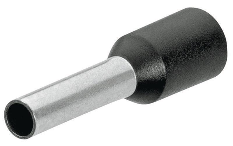Knipex Aderendhülsen 16 x 10 mm Schwarz, 200 Stück