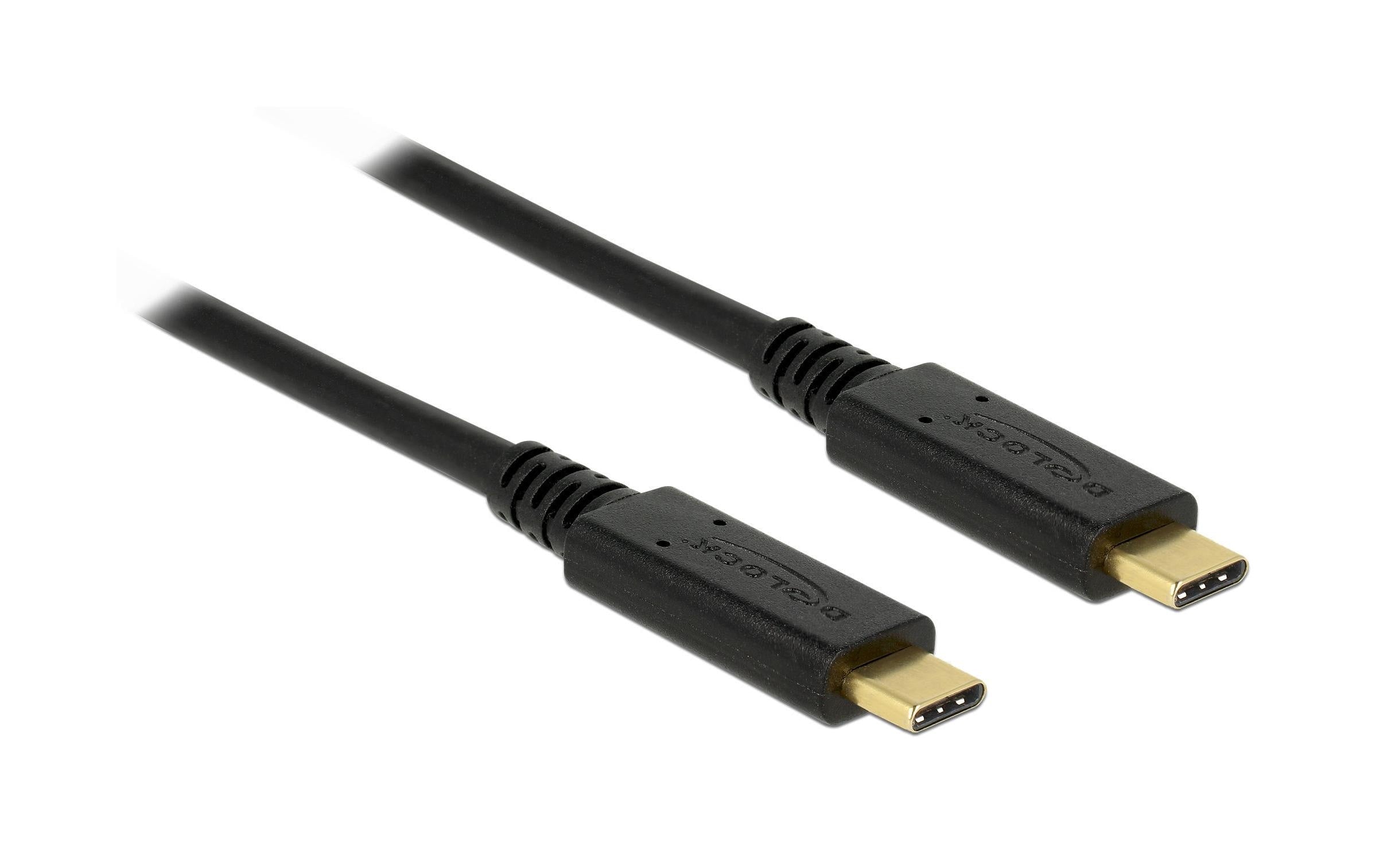 Delock USB 3.1-Kabel 10Gbps, bis 5A, 100Watt USB C - USB C 0.5 m