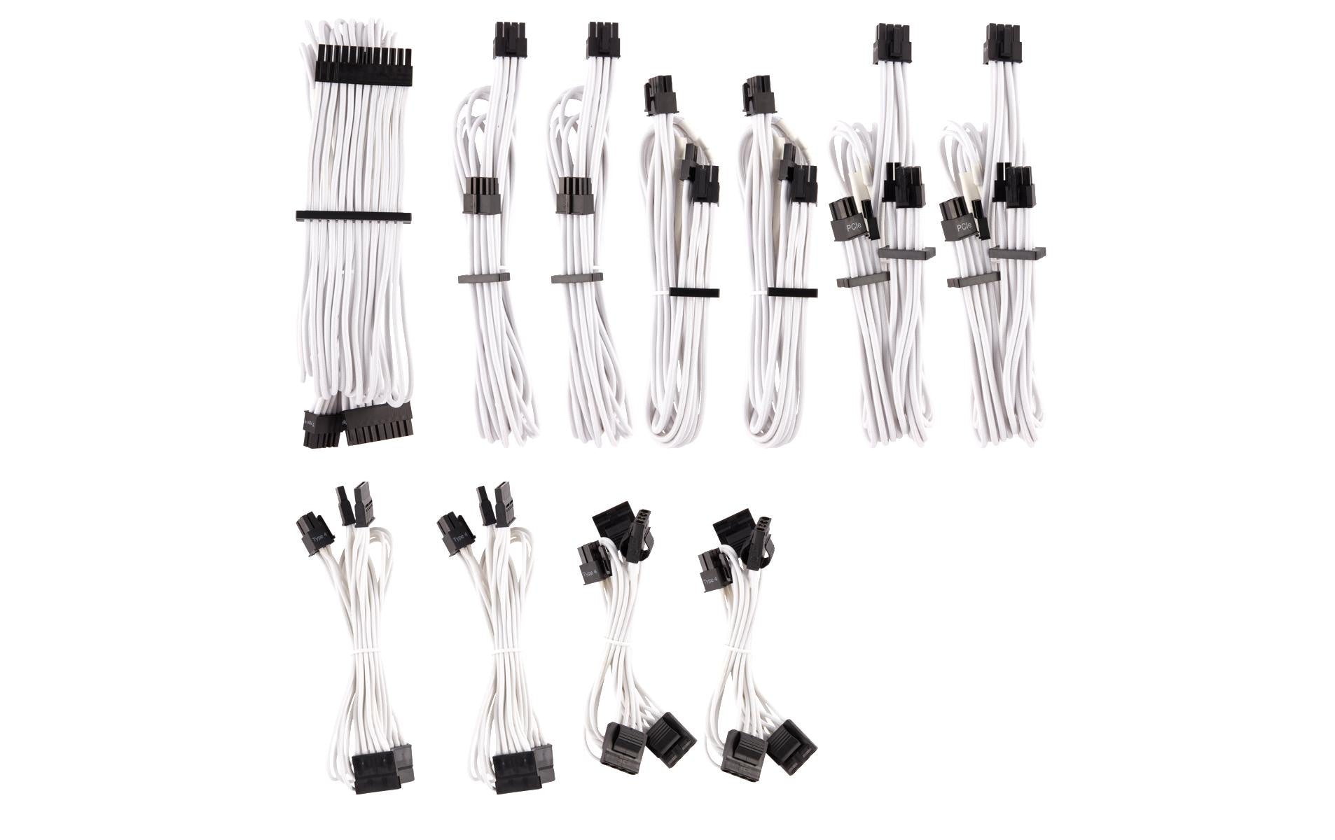 Corsair Stromkabel Premium Pro-Kit Typ 4 Gen 4 Weiss