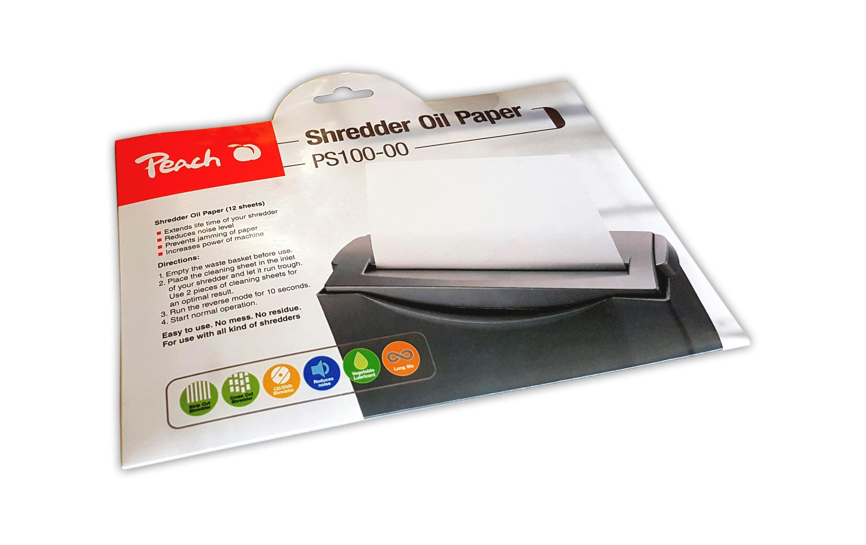 Peach Ölpapier für Aktenvernichter  12 Stück