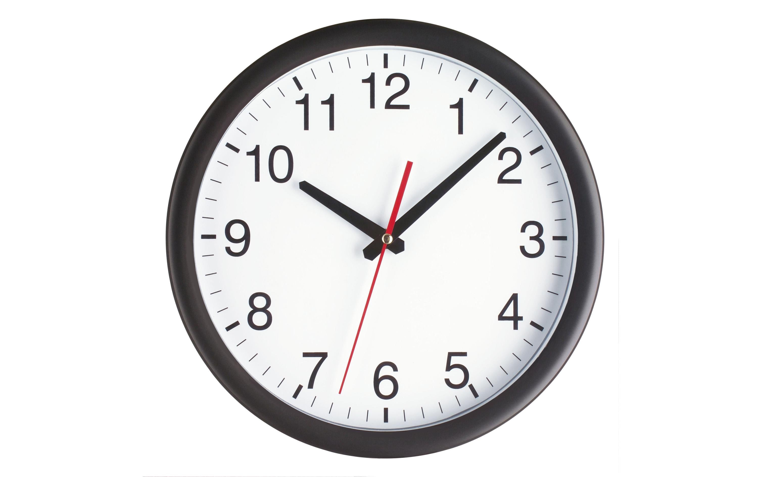 TFA Dostmann Wanduhr Ø 30 cm Ø 30 cm, Schwarz/Weiss