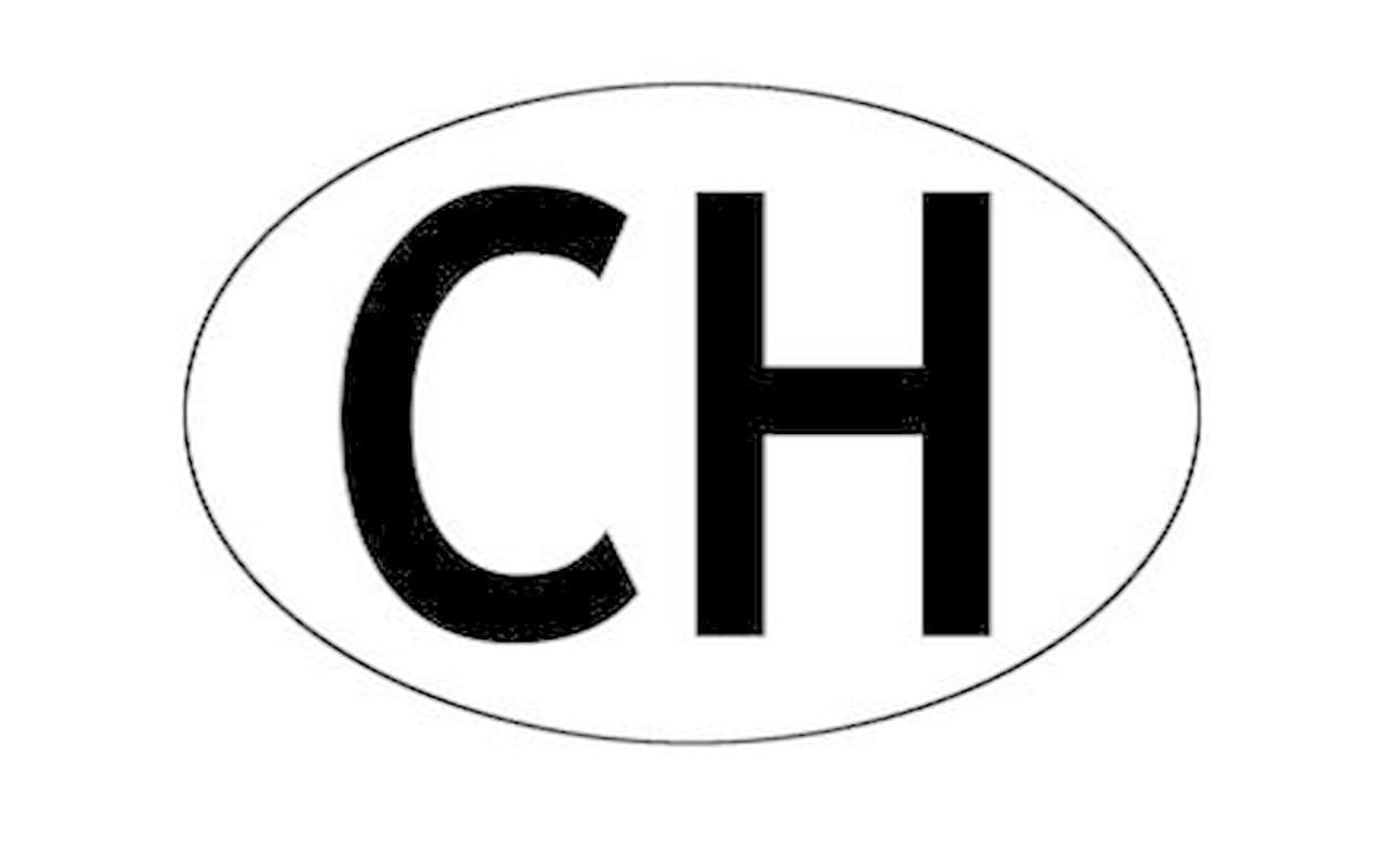 Unitec Schild CH PKW zum aufkleben