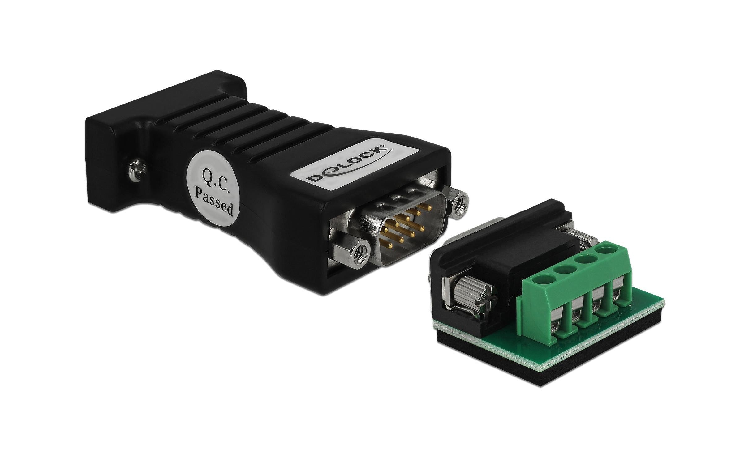 Delock Steckverbinder RS232 - RS485  Terminal Block, ESD-Schutz