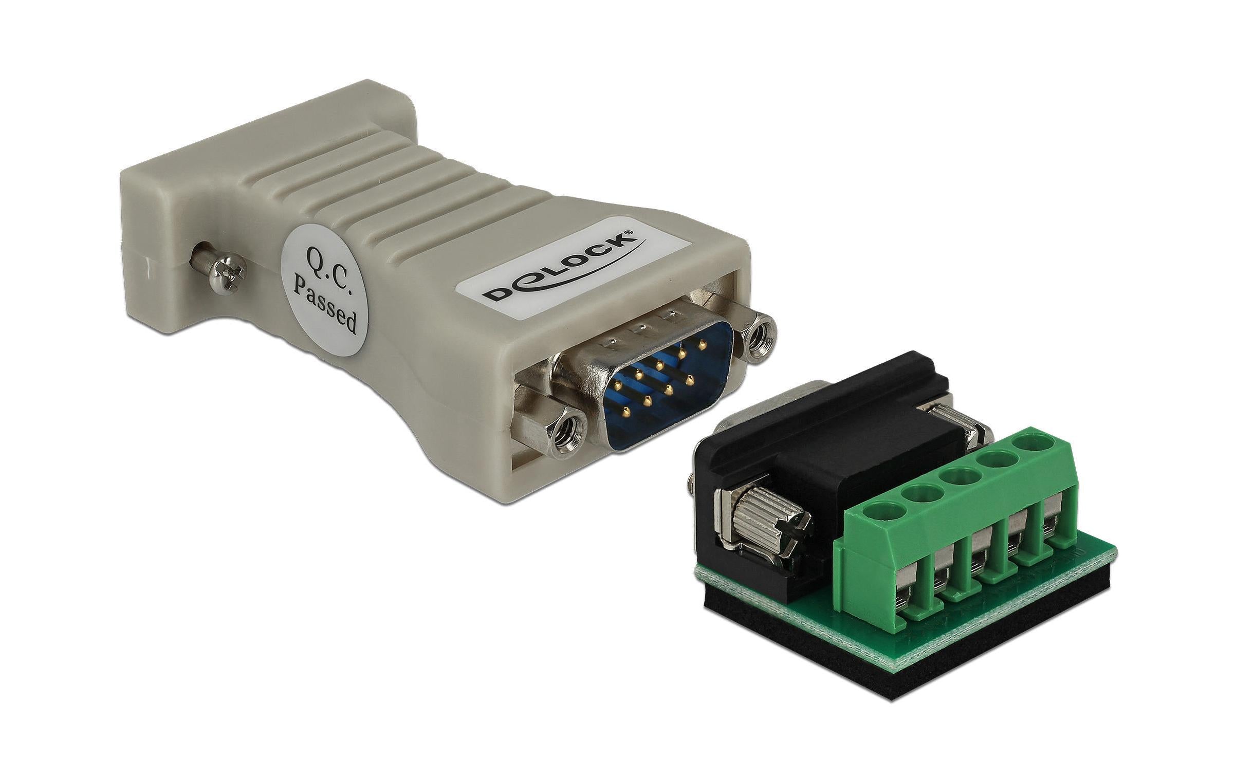Delock Steckverbinder RS232 - RS422/485 Terminal Block, ESD-Schutz