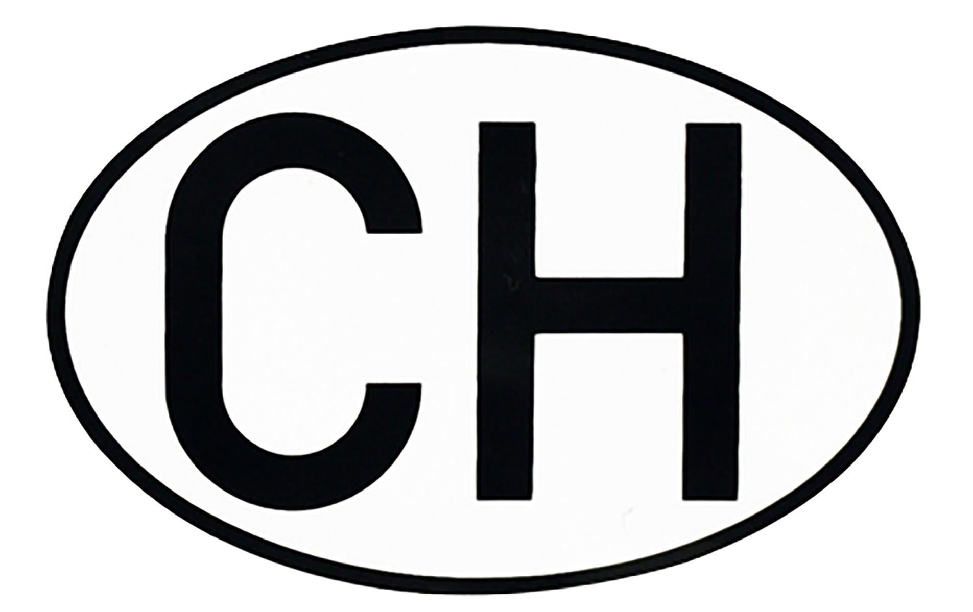 Unitec Schild CH Motorrad zum aufkleben