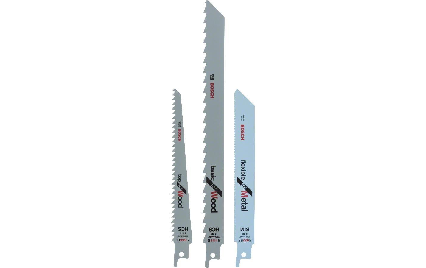 Bosch Säbelsägeblätter-Set 3-teilig
