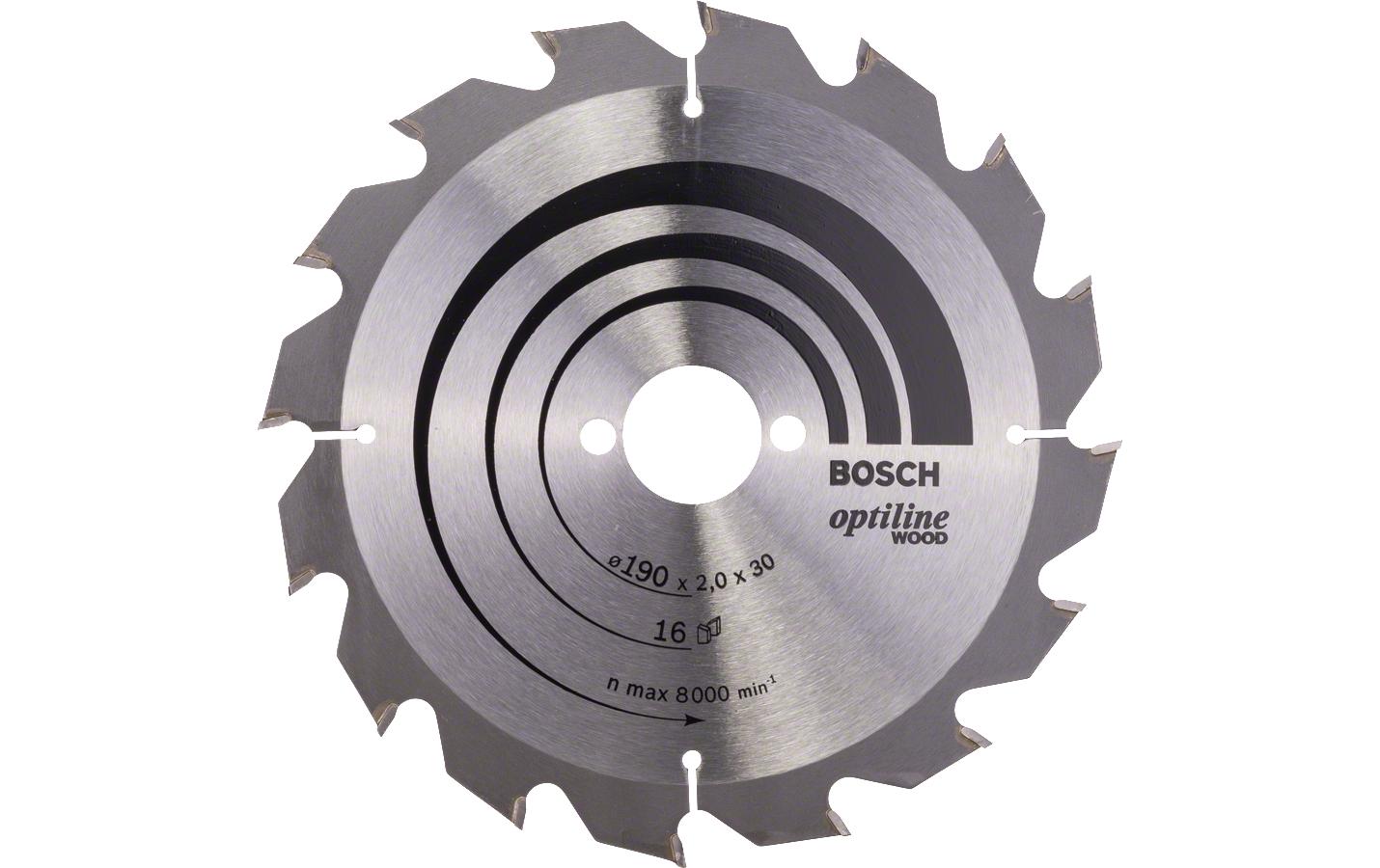 Bosch Professional Kreissägeblatt Optiline Wood