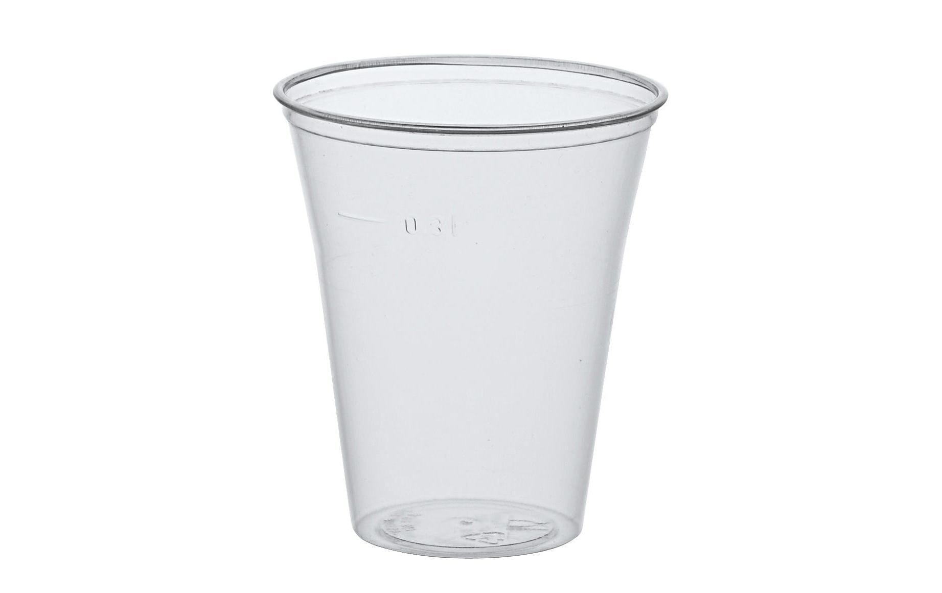 Papstar Einwegbecher 300 ml 75 Stück, Transparent