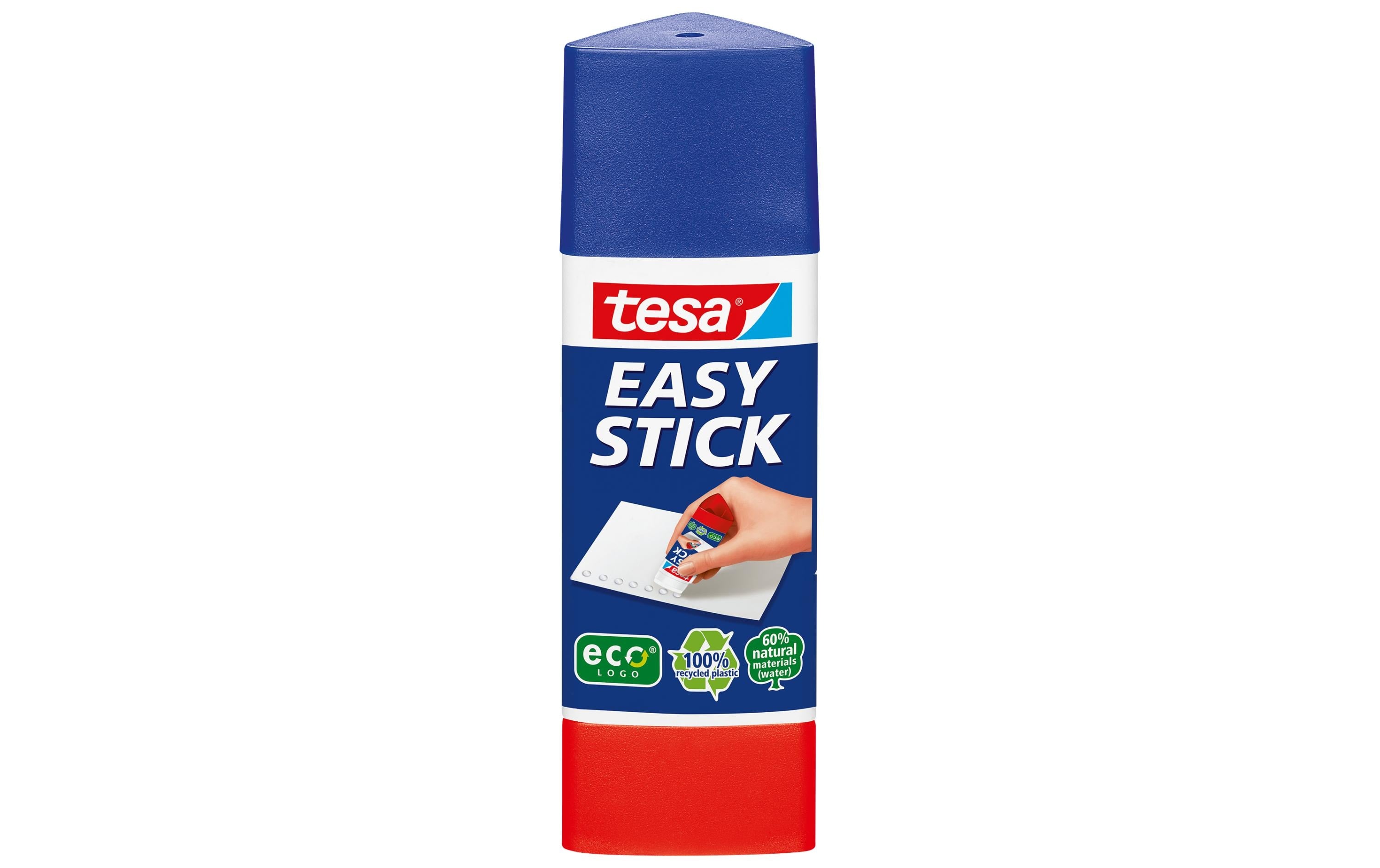tesa Klebestift Easy Stick ecoLogo 1 Stück, Weiss