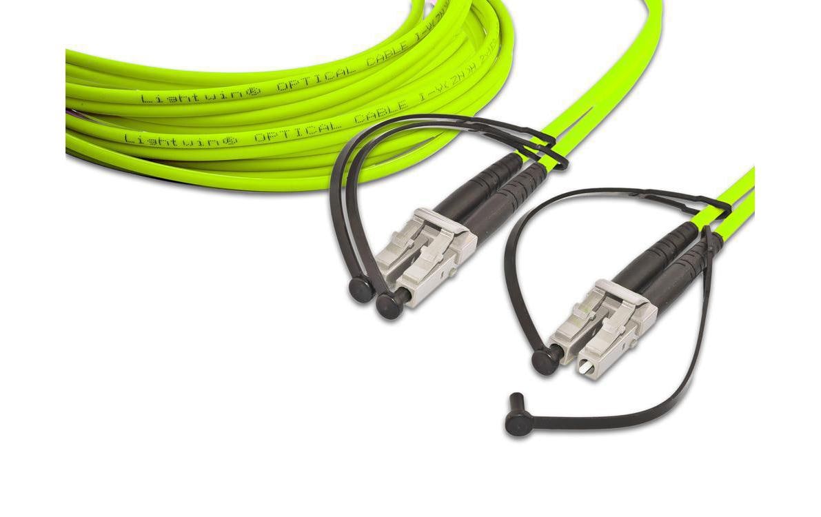 Lightwin LWL-Patchkabel Multimode LC – LC, OM5, Duplex, 20 m