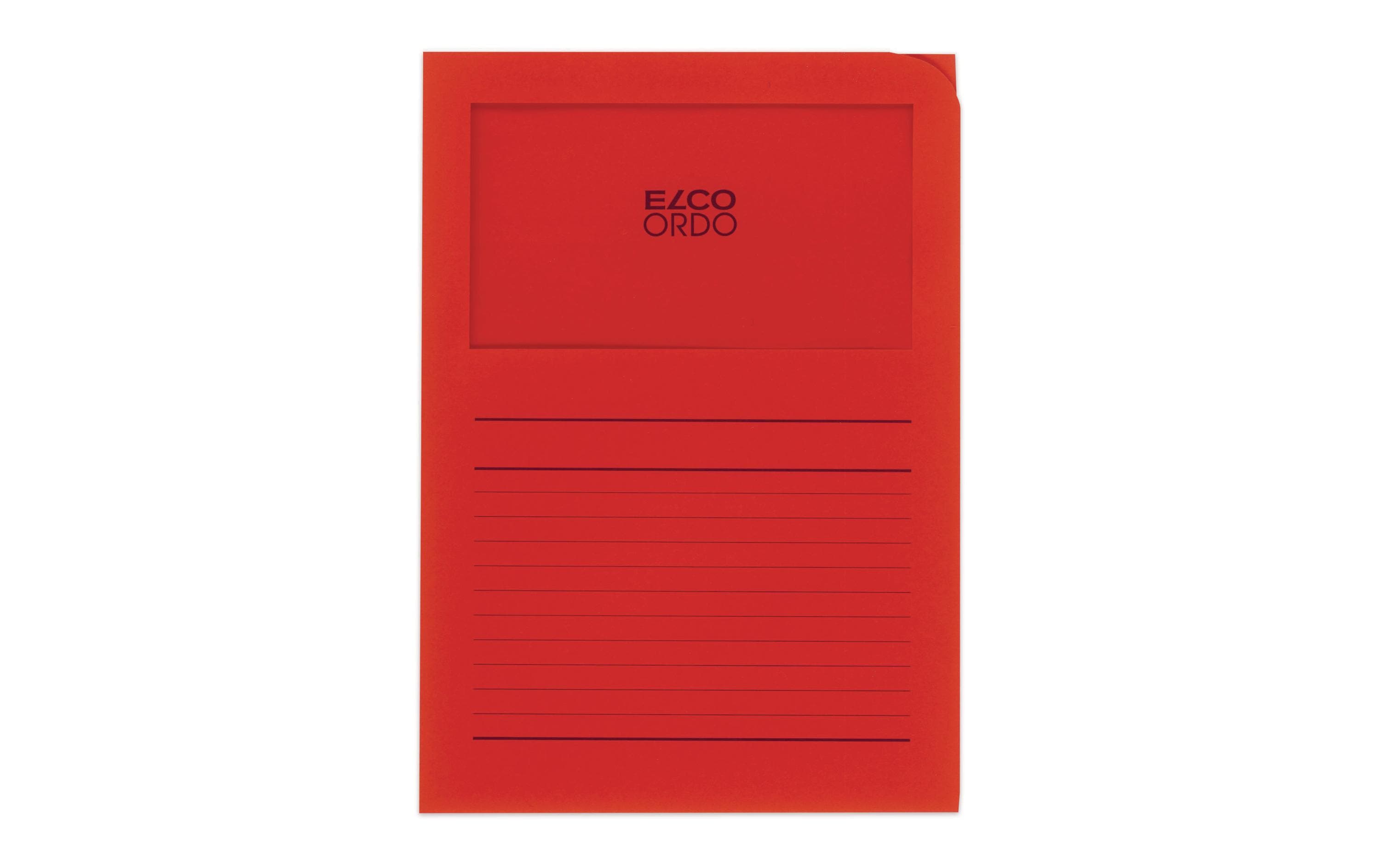 ELCO Sichthülle Ordo Classico A4 Rot, 10 Stück