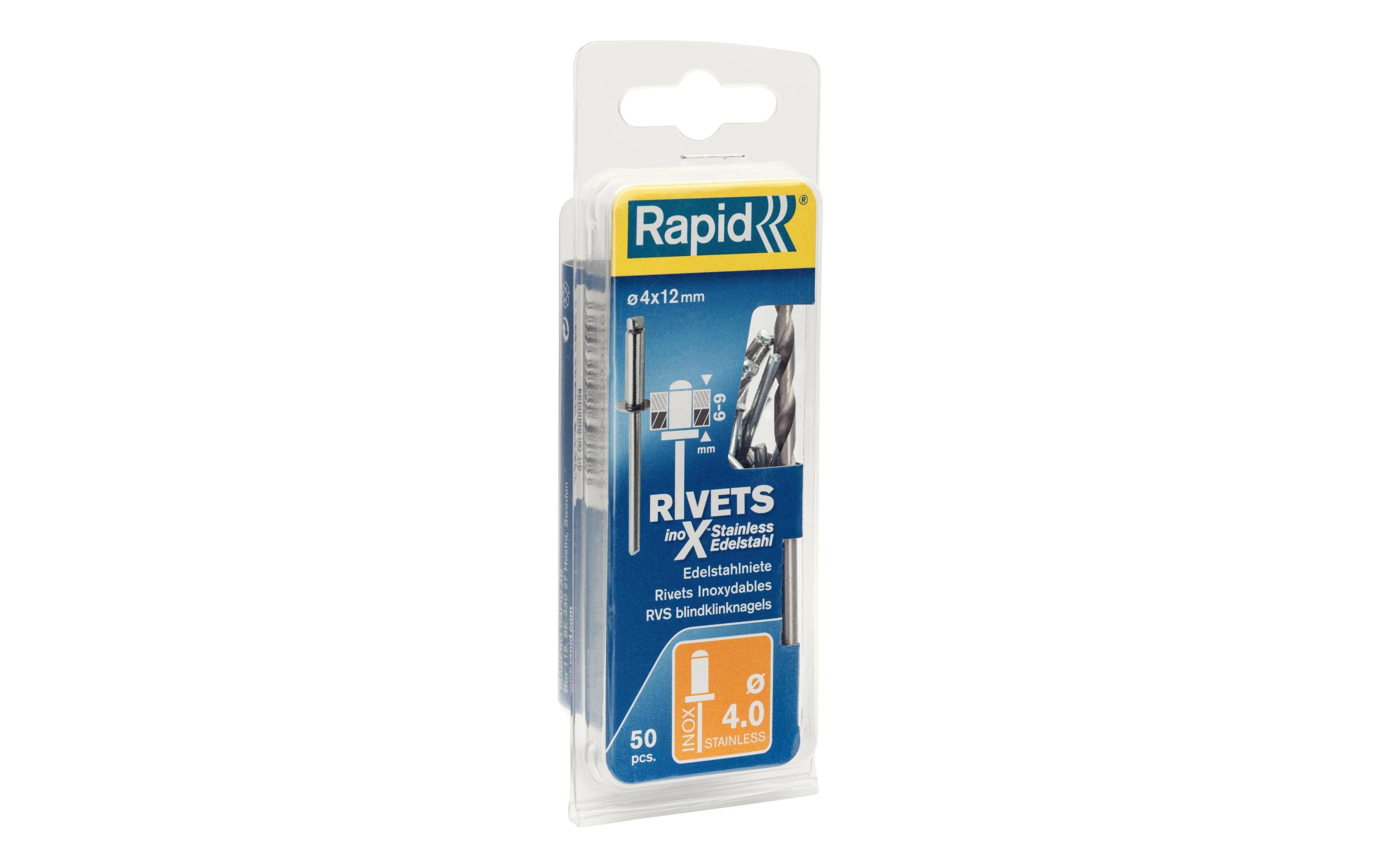 Rapid Blindnieten Edelstahl Ø 4.0 x 12 mm