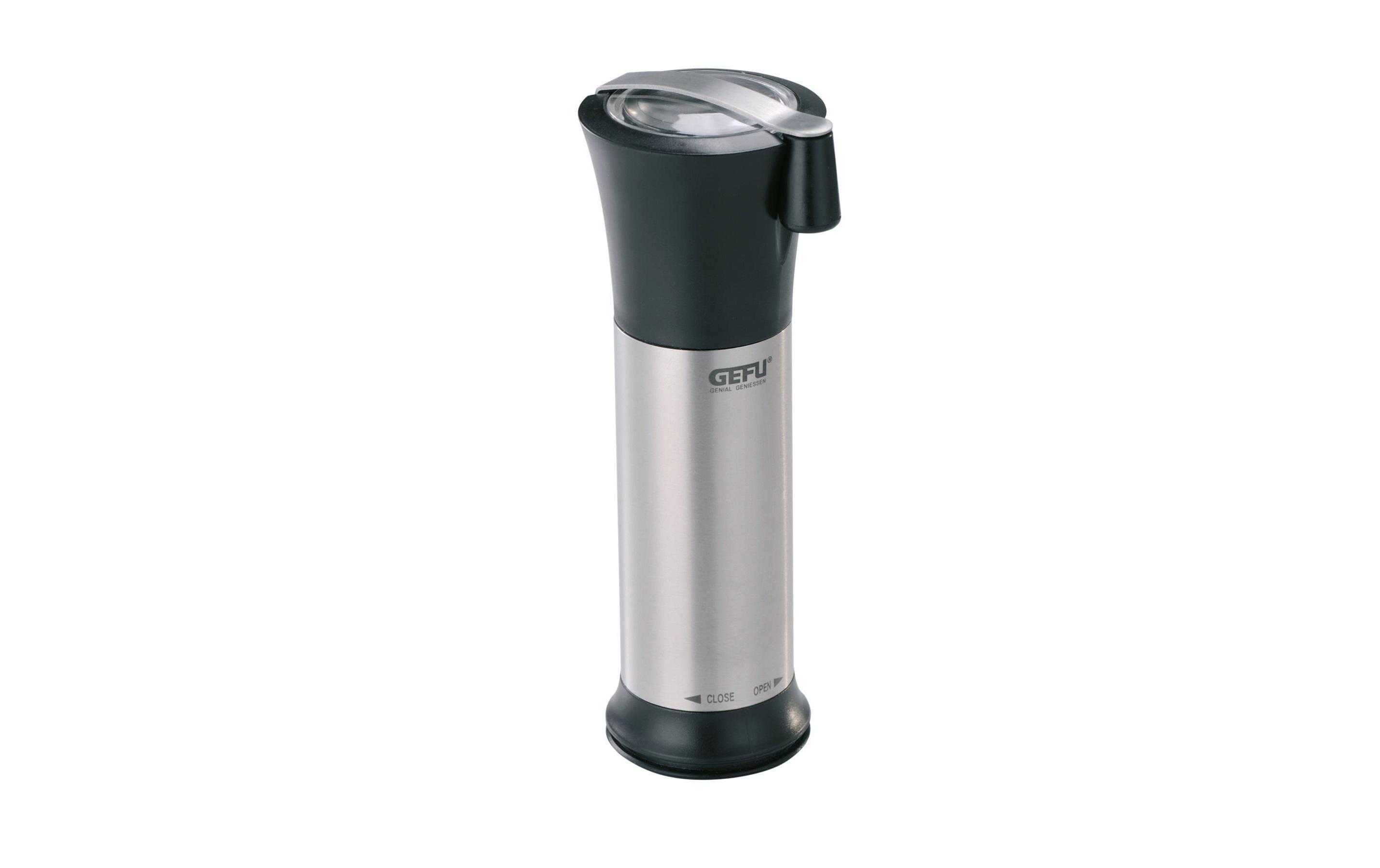 GEFU Muskatmühle Moscata 14.5 cm, Schwarz/Silber