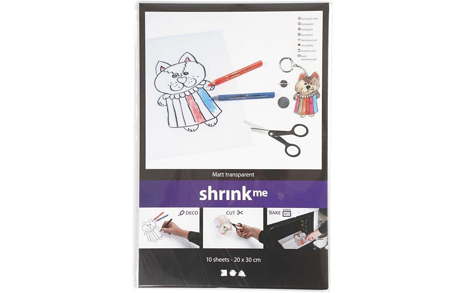 Creativ Company Schrumpffolie 20 x 30 cm matt transparent