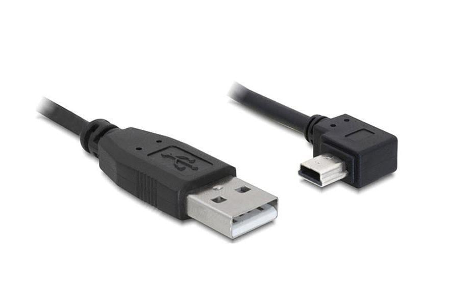 Delock USB 2.0-Kabel 90°gewinkelt USB A - Mini-USB B 2 m