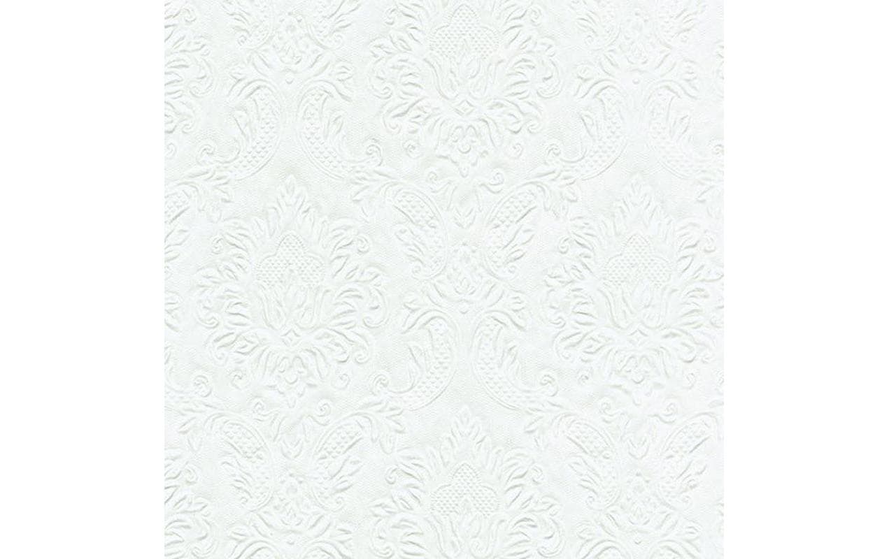 Paper + Design Papierservietten Ornament 33 cm x 33 cm, 16 Stück, Weiss