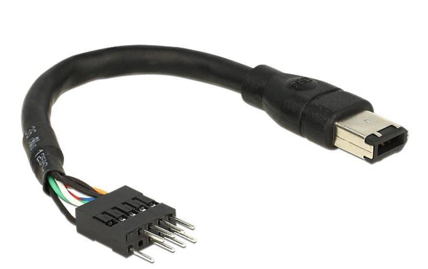 Delock FireWire-Kabel 400Mbps 6Pol auf Pfostenstecker 16 cm