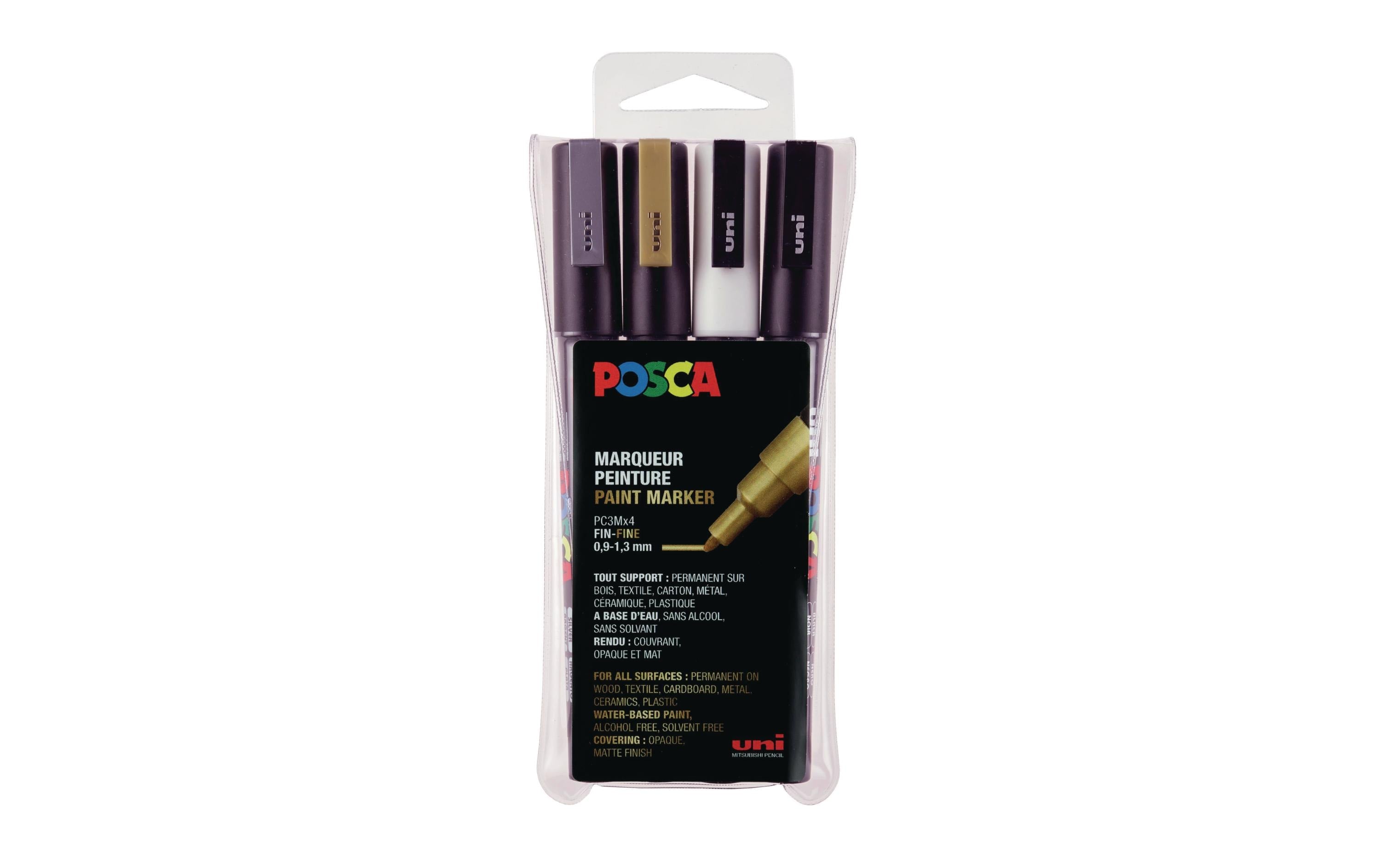 Uni Permanent-Marker 0.9 mm - 1.3 mm, Mehrfarbig