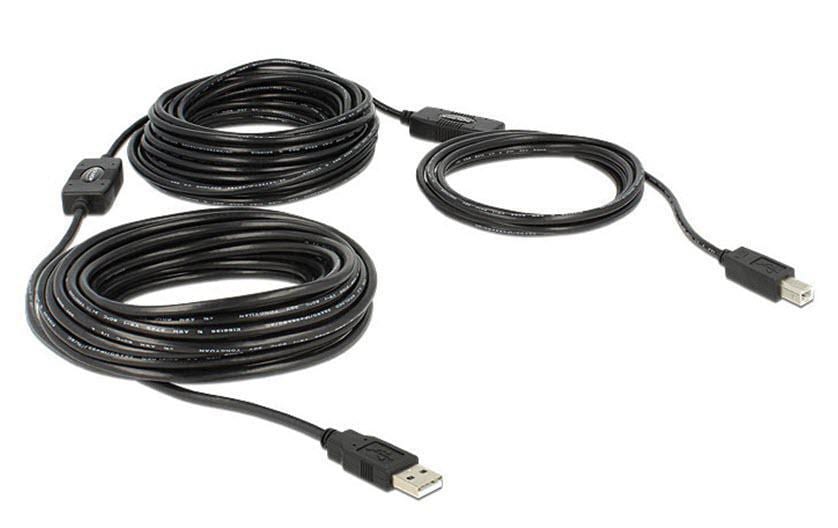 Delock USB 2.0-Kabel  USB A - USB B 20 m