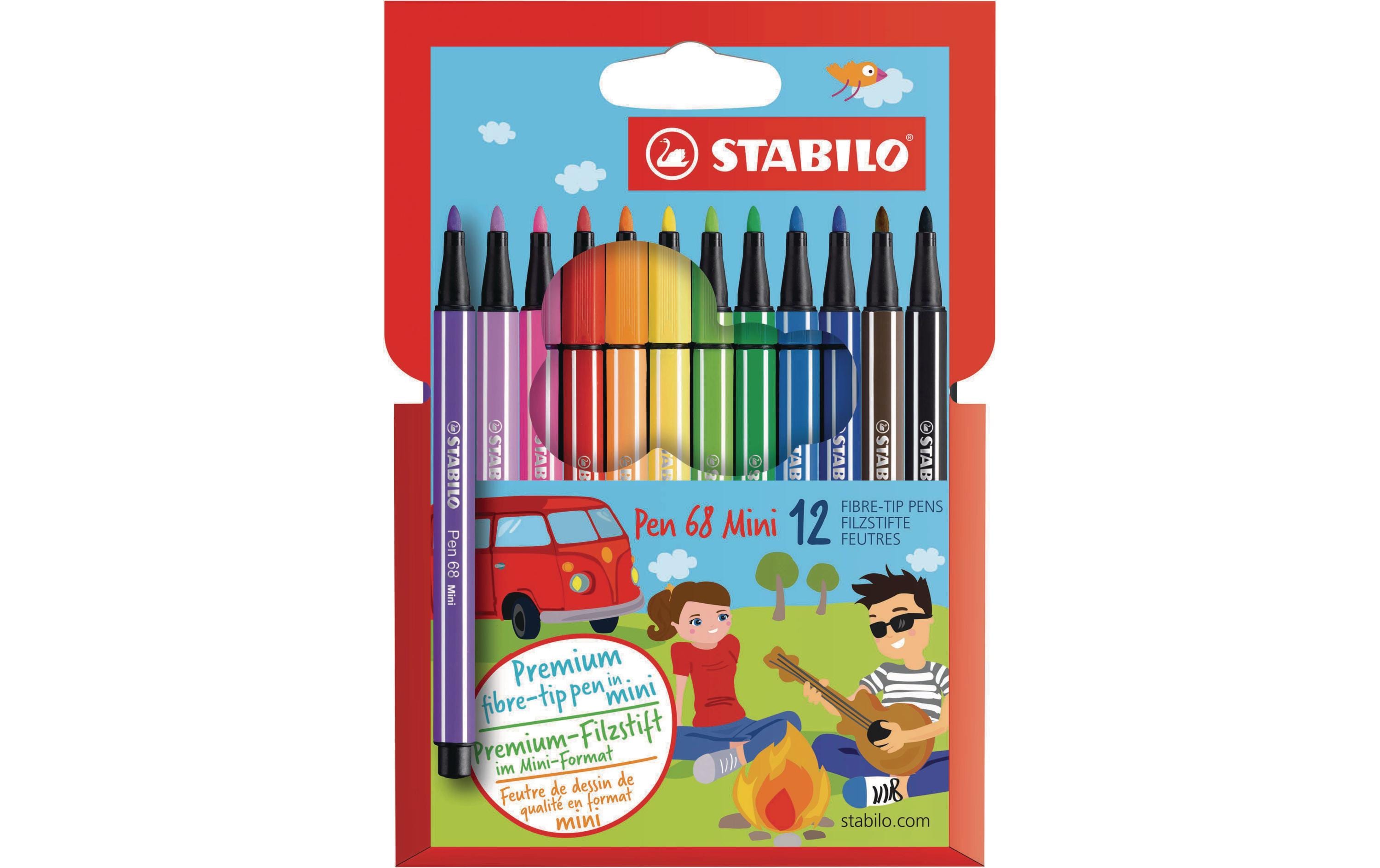 STABILO Fasermaler Pen 68 Mini 12 Stück