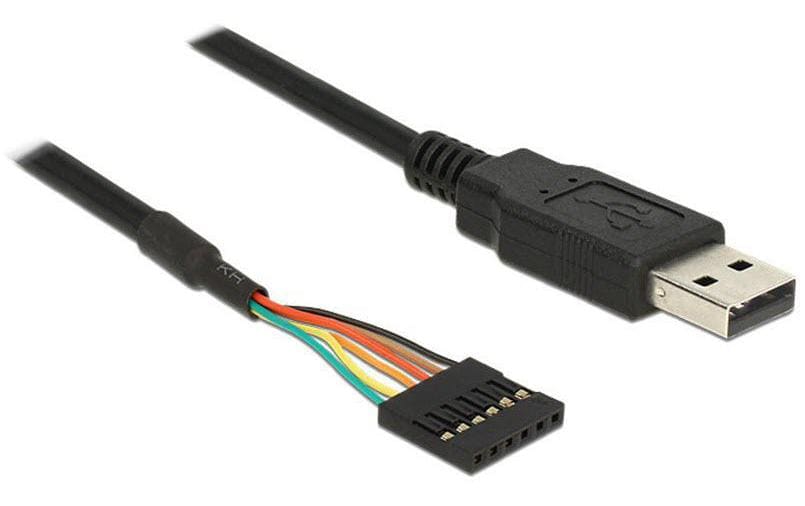 Delock USB 2.0-Kabel TTL Seriel 6 Pin (5 V) USB A - Pinheader 1.8 m