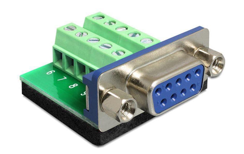 Delock Adapter RS-232 DB9 (f) - Terminalblock 0 m