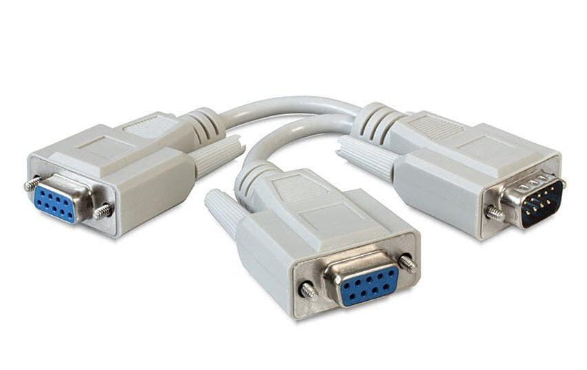 Delock Y-Kabel RS-232 DB9 - RS-232 DB9 (m-2xf) 0.17 m