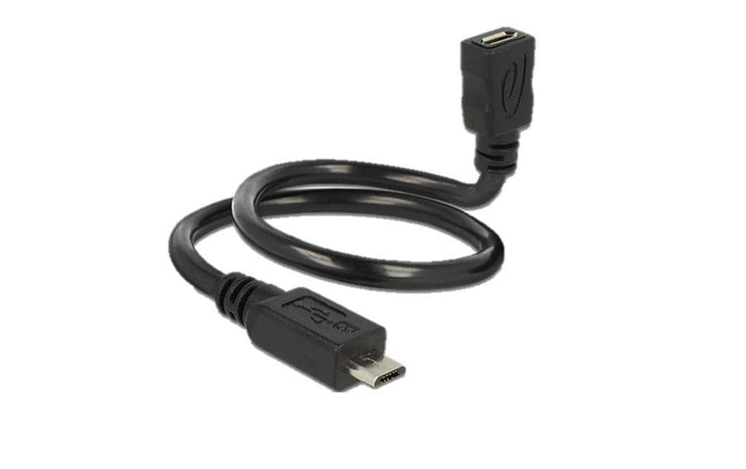 Delock USB-OTG-Kabel ShapeCable Micro-USB B - Micro-USB B 0.35 m