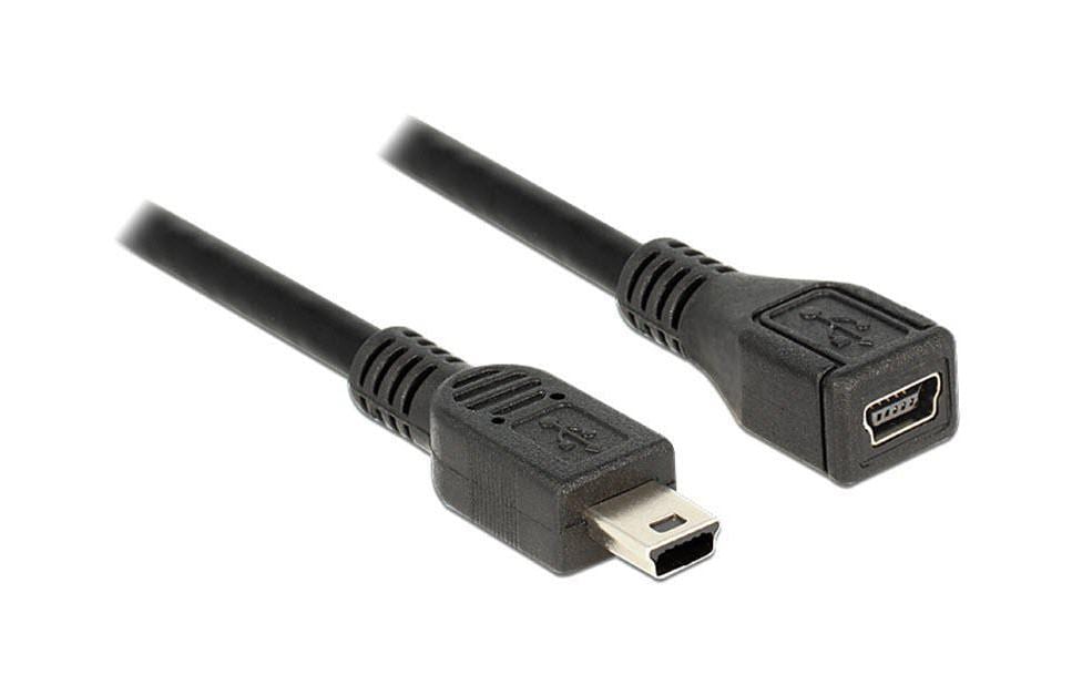 Delock USB 2.0-Verlängerungskabel  Mini-USB B - Mini-USB B 1 m